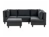 Modulinis minkštas kampas Elbmeli 108 (Juoda)
