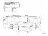 Modulinis minkštas kampas Elbmeli 108 (Smėlinė)