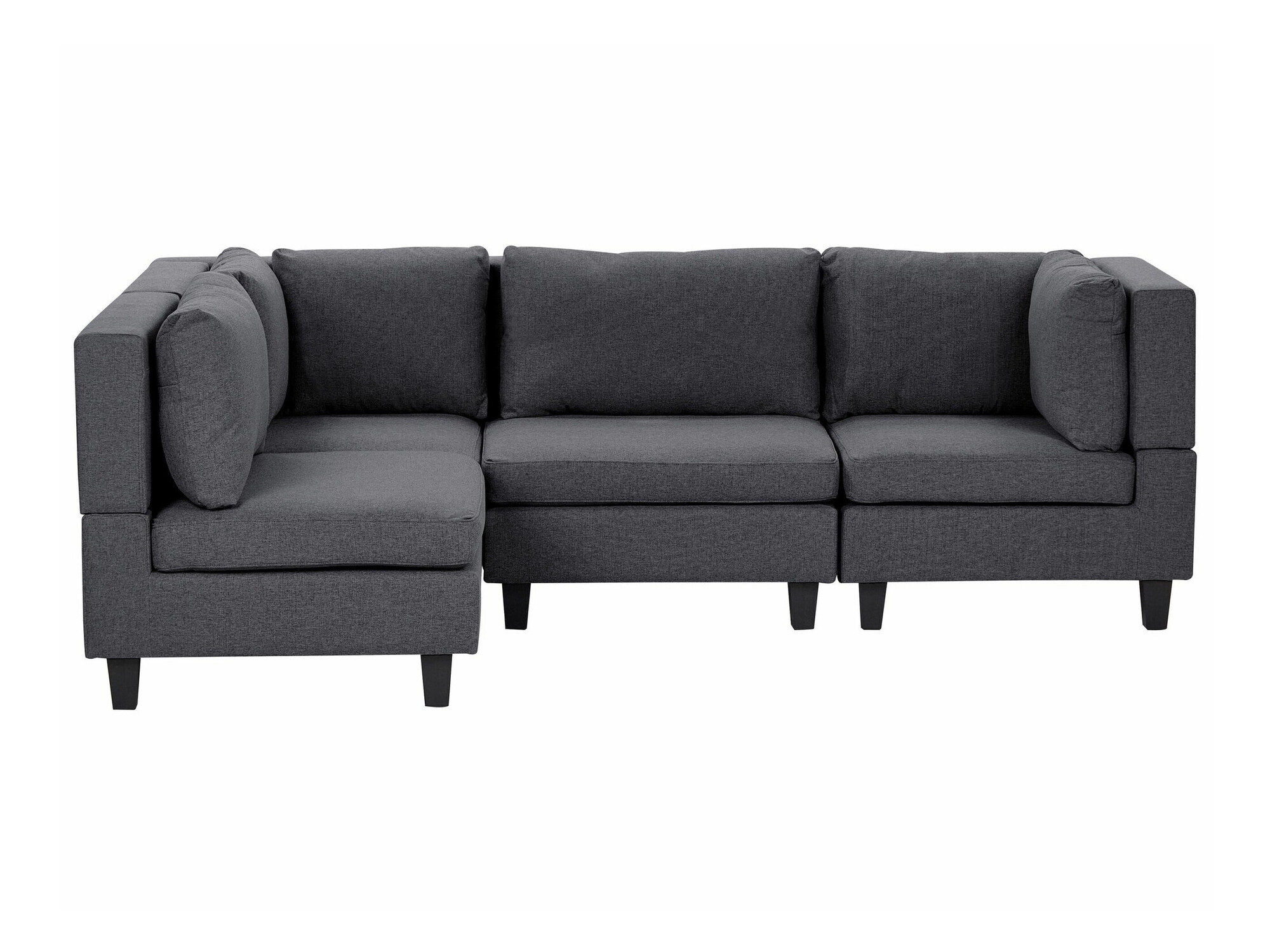 Modulinis minkštas kampas Elbmeli 108 (Tamsi pilka)