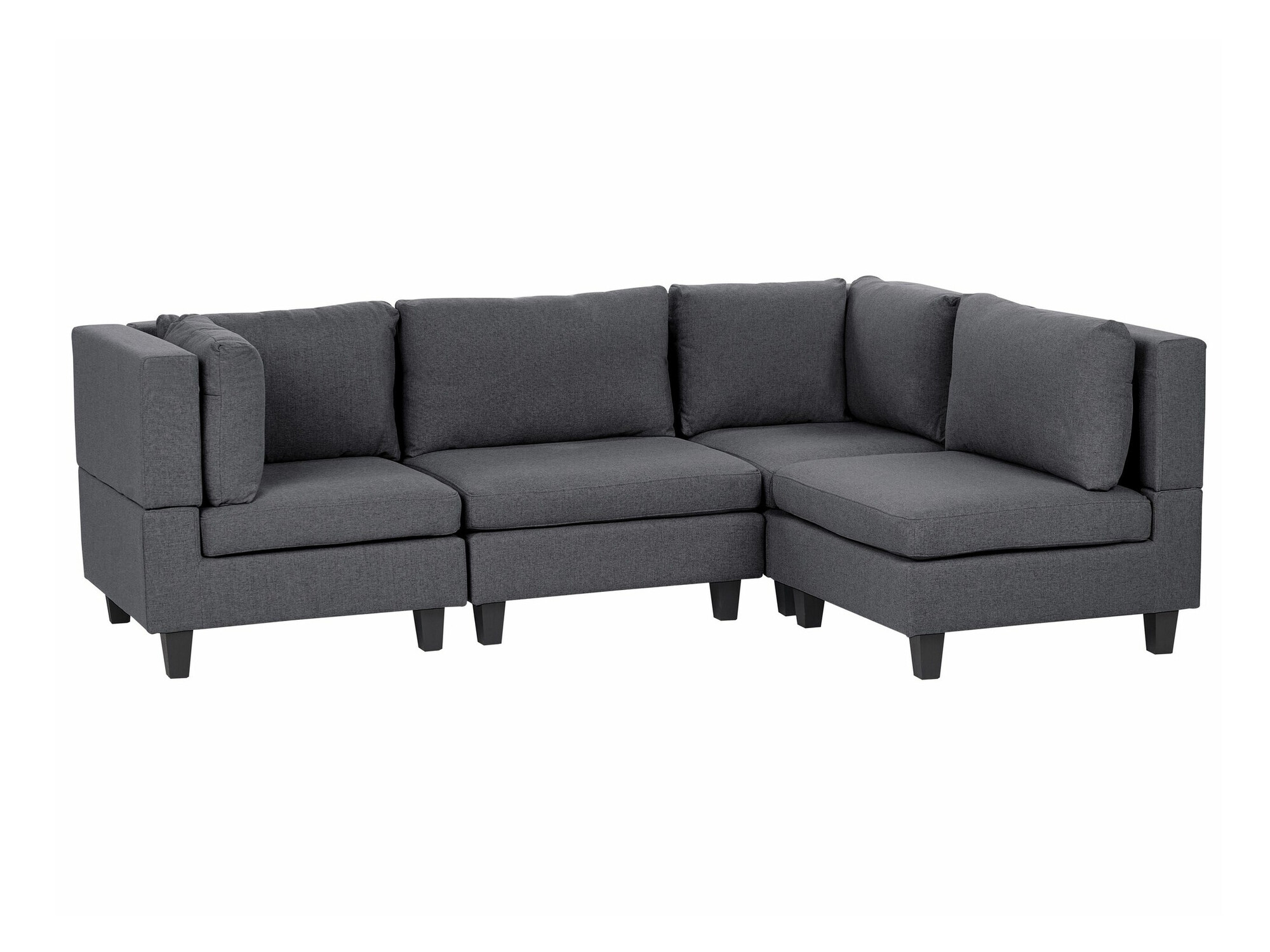 Modulinis minkštas kampas Elbmeli 108 (Tamsi pilka)