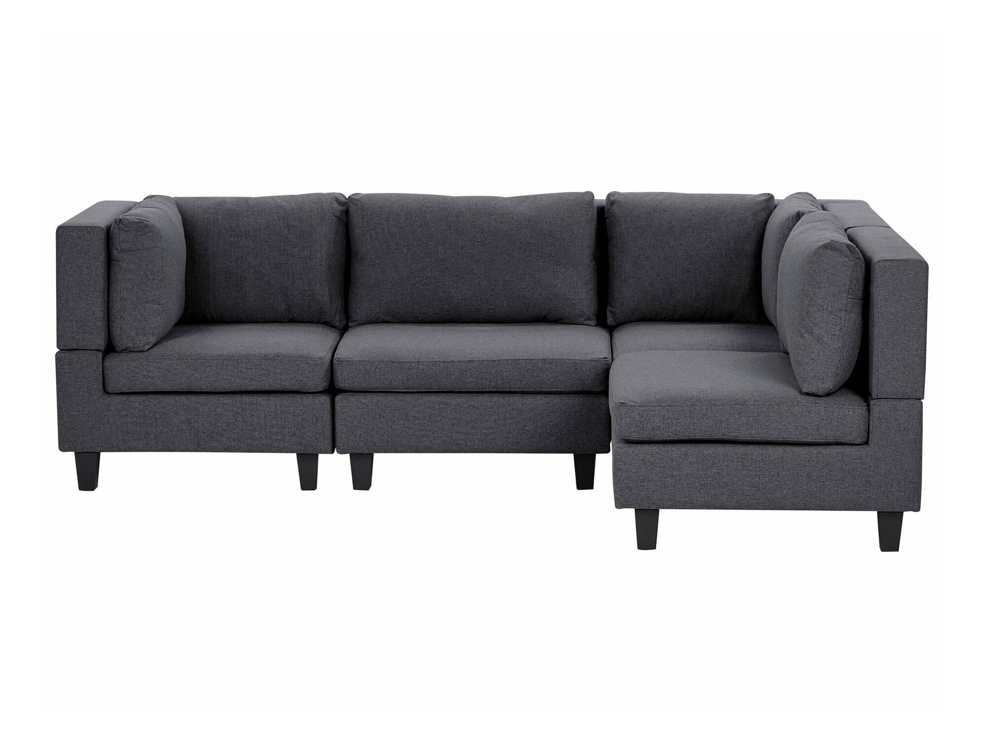 Modulinis minkštas kampas Elbmeli 108 (Tamsi pilka)