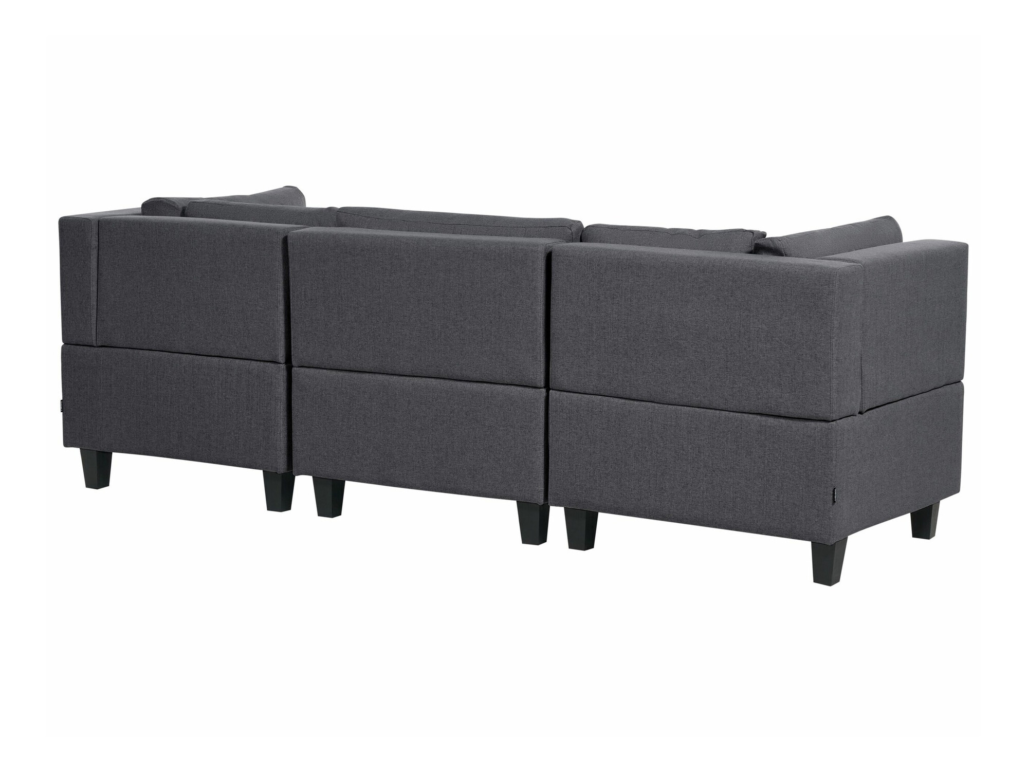 Modulinis minkštas kampas Elbmeli 108 (Tamsi pilka)