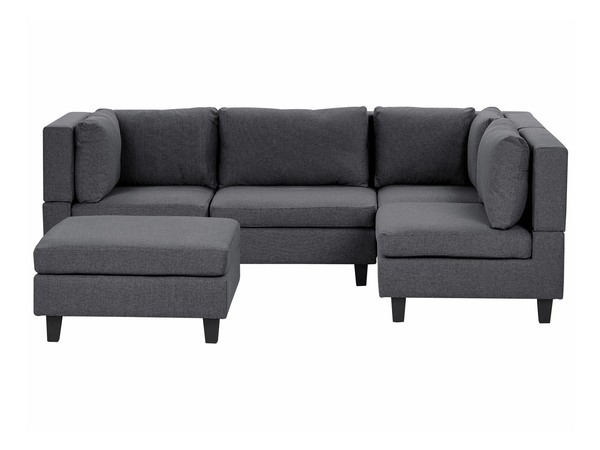 Modulinis minkštas kampas Elbmeli 108 (Tamsi pilka)