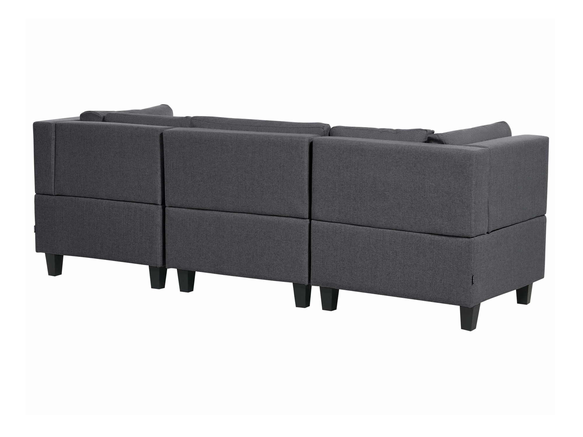 Modulinis minkštas kampas Elbmeli 108 (Tamsi pilka)