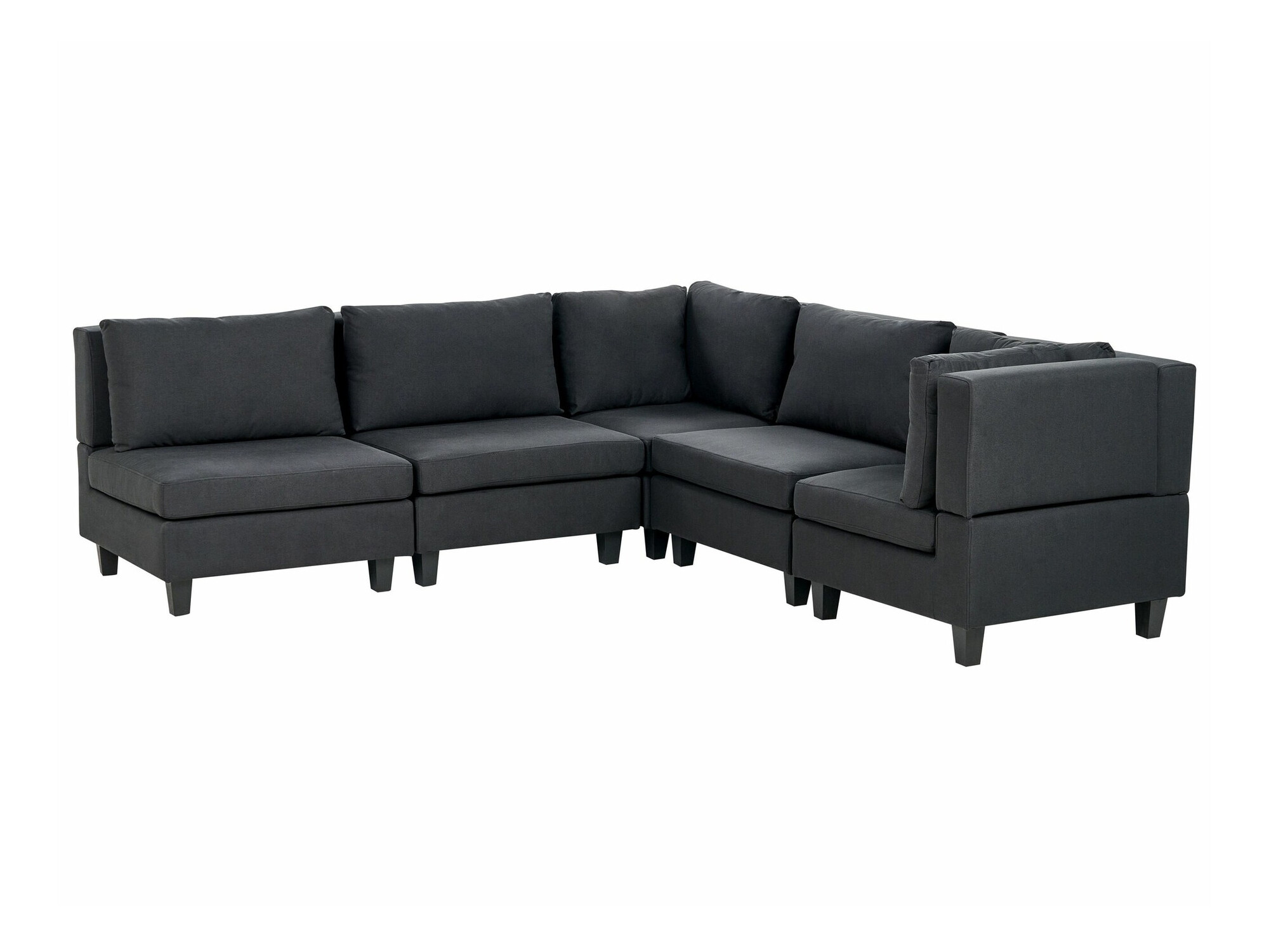 Modulinis minkštas kampas Elbmeli 109 (Juoda)