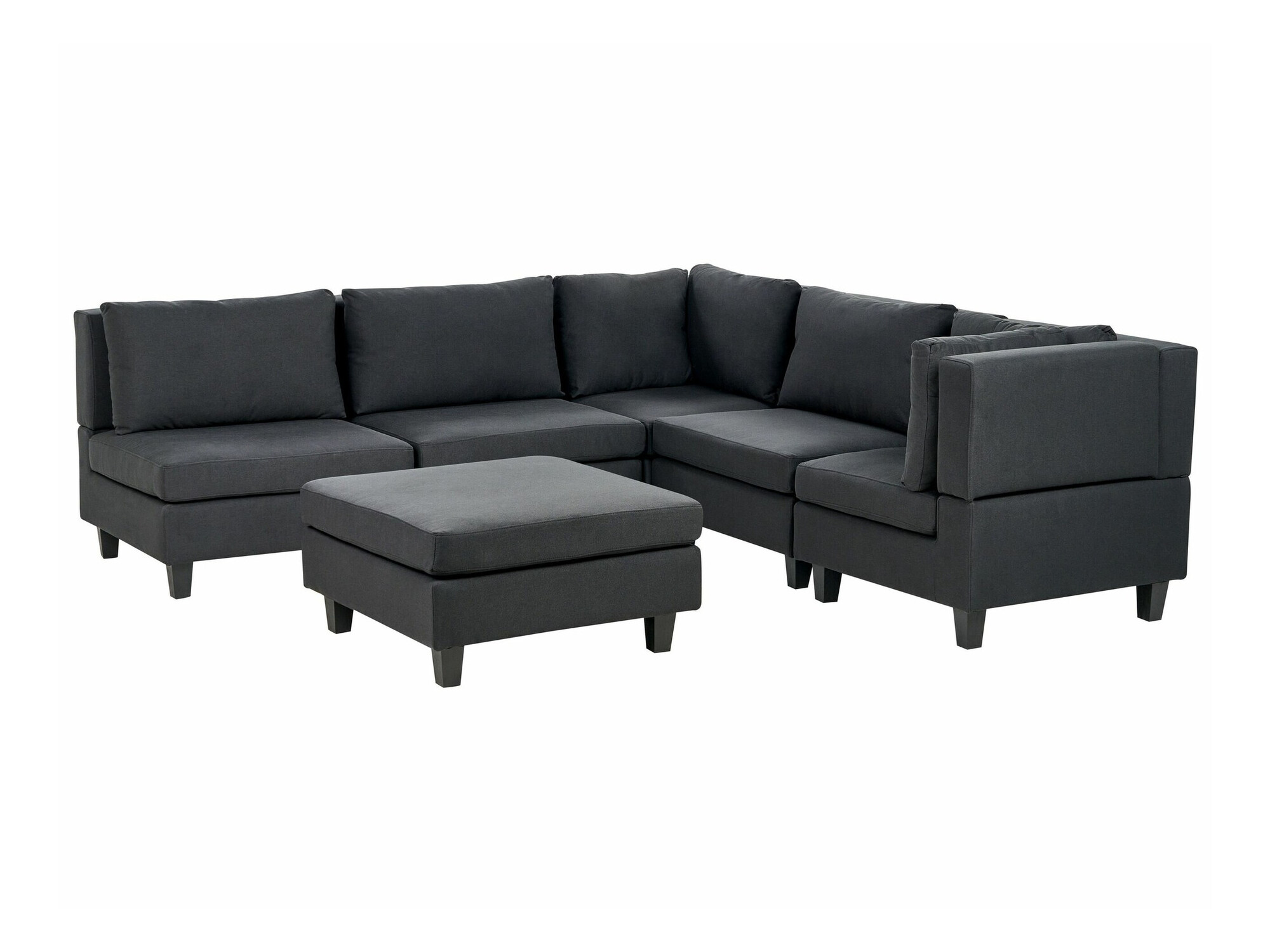 Modulinis minkštas kampas Elbmeli 109 (Juoda)