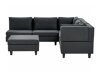 Modulinis minkštas kampas Elbmeli 109 (Juoda)