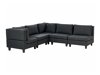 Modulinis minkštas kampas Elbmeli 109 (Juoda)