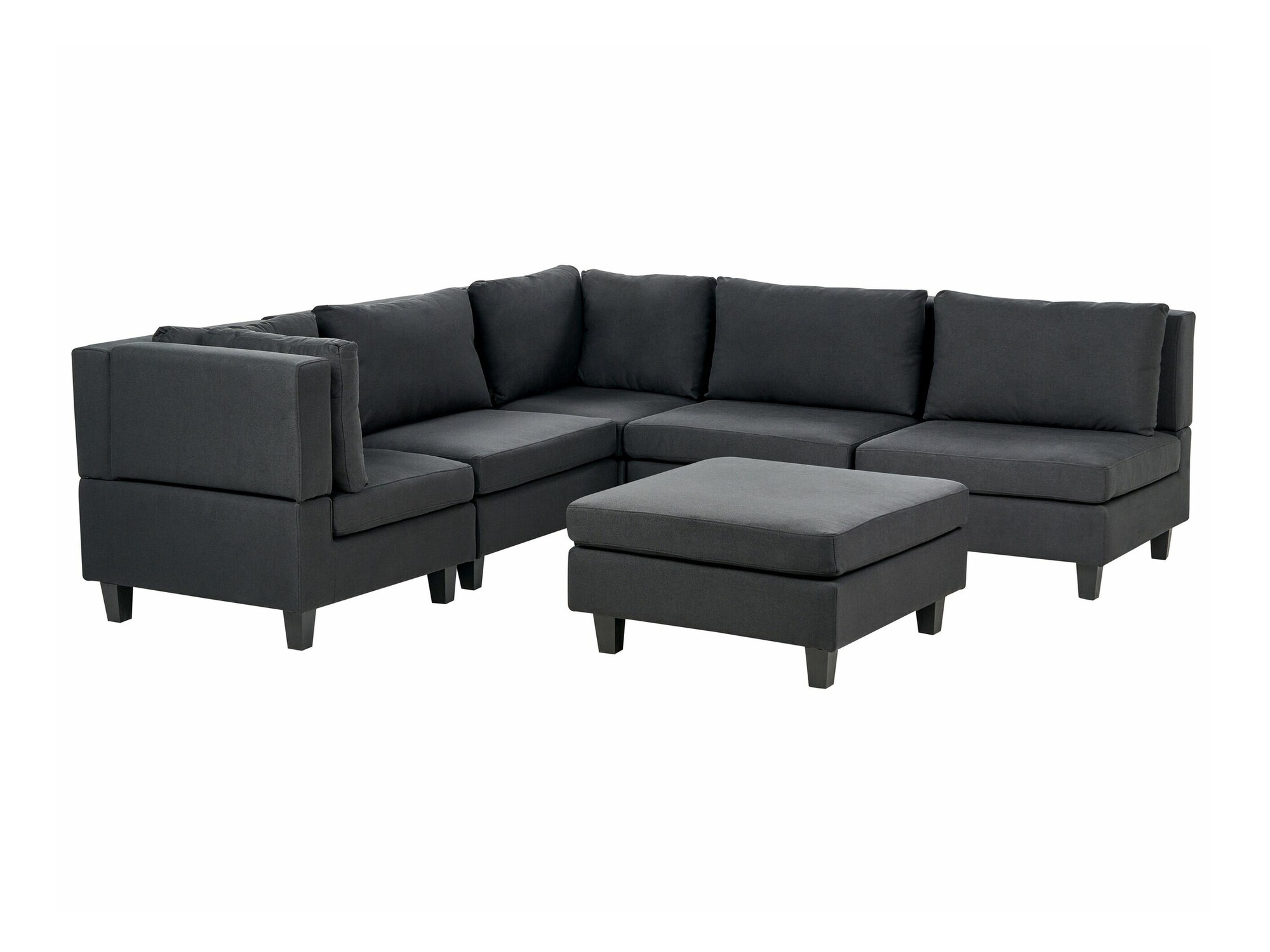 Modulinis minkštas kampas Elbmeli 109 (Juoda)