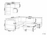 Modulinis minkštas kampas Elbmeli 109 (Juoda)