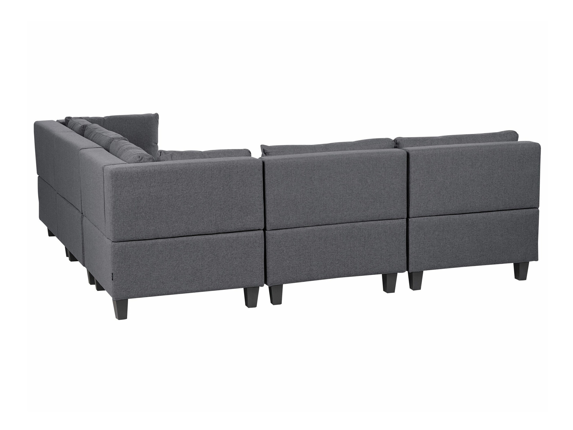 Modulinis minkštas kampas Elbmeli 109 (Tamsi pilka)
