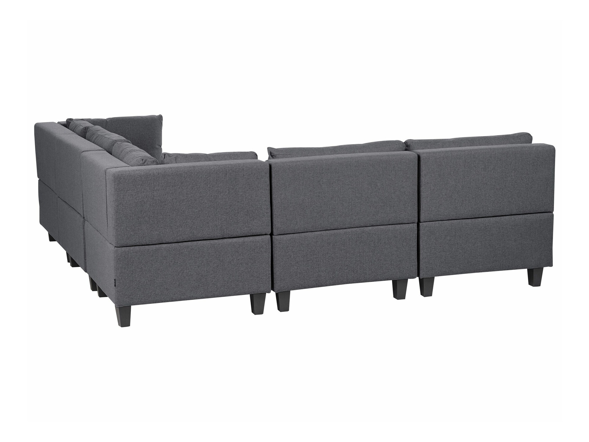 Modulinis minkštas kampas Elbmeli 109 (Tamsi pilka)