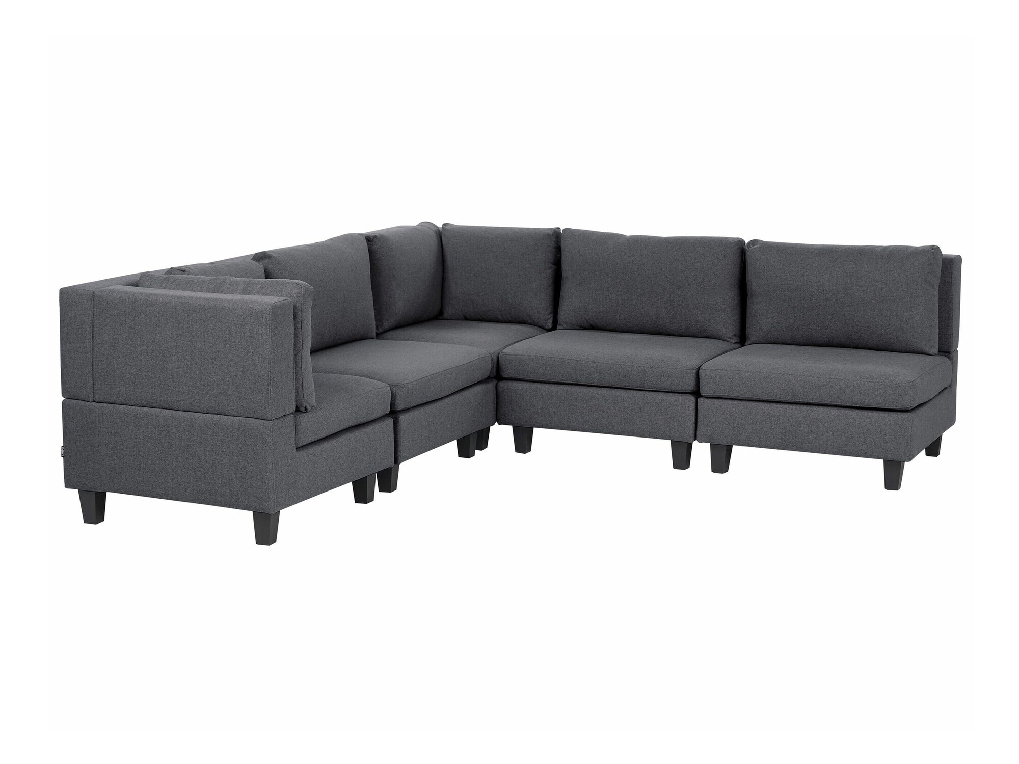Modulinis minkštas kampas Elbmeli 109 (Tamsi pilka)