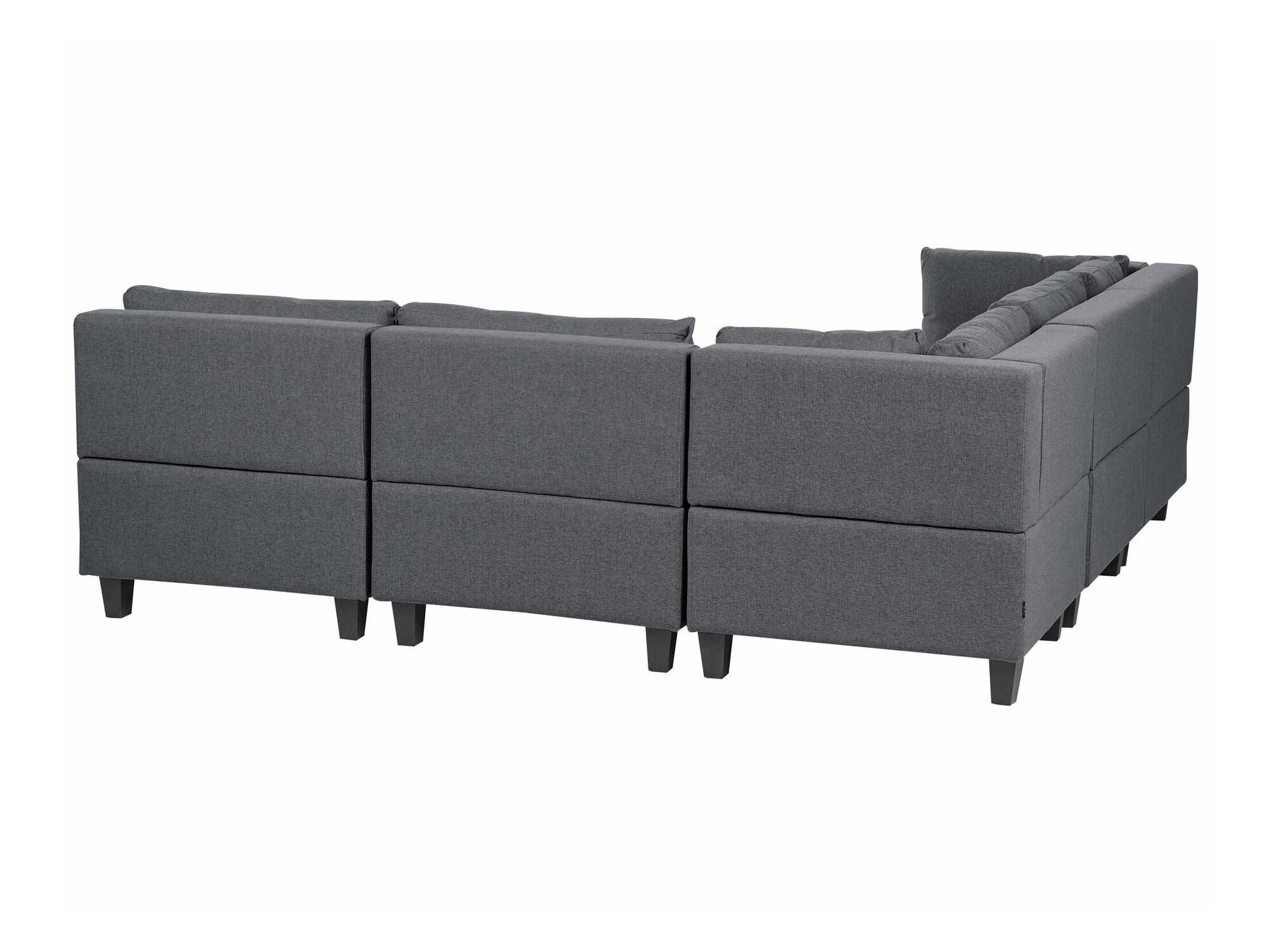 Modulinis minkštas kampas Elbmeli 109 (Tamsi pilka)