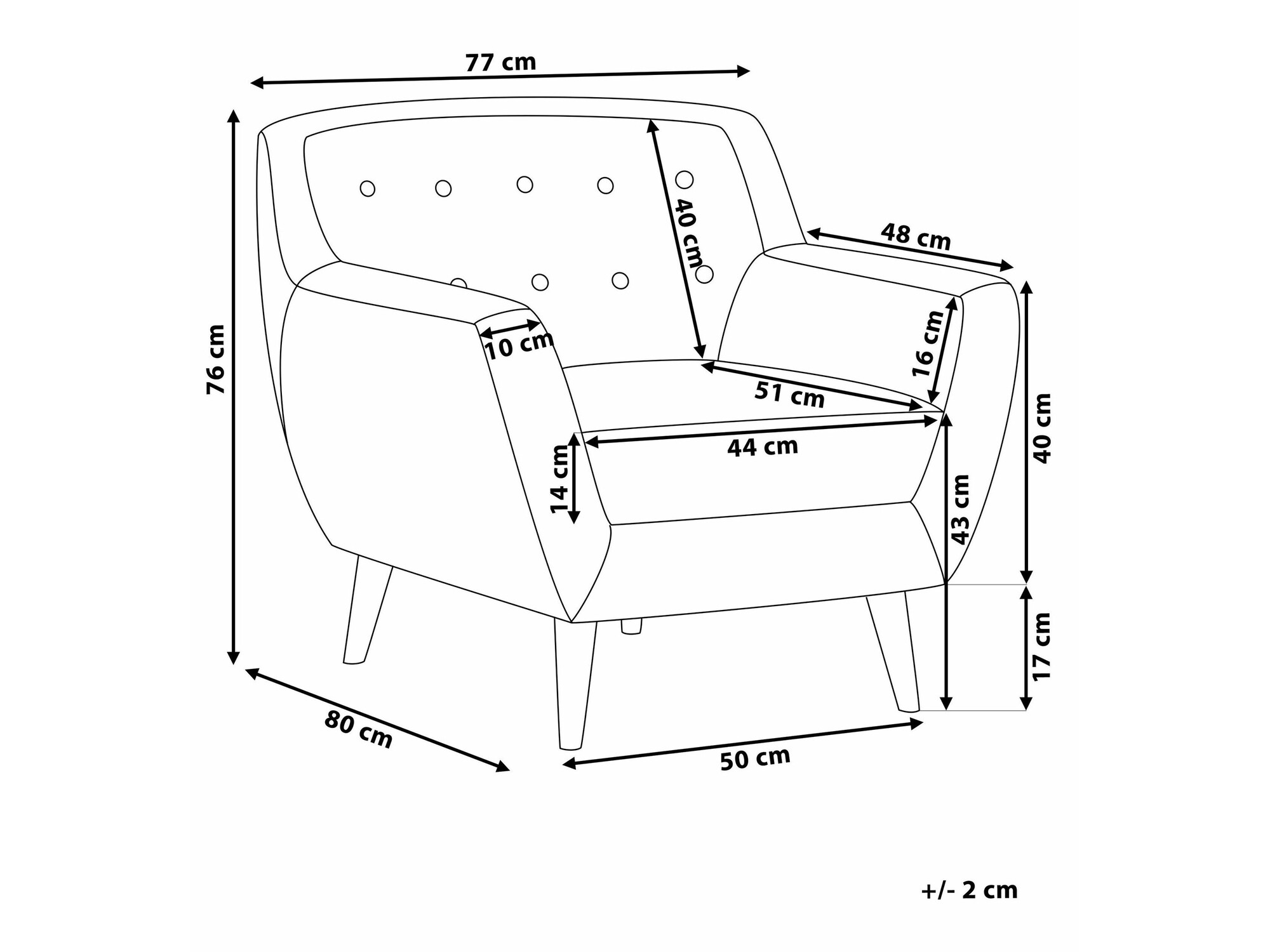 Fotelis Berwyn 215 (Smėlinė)