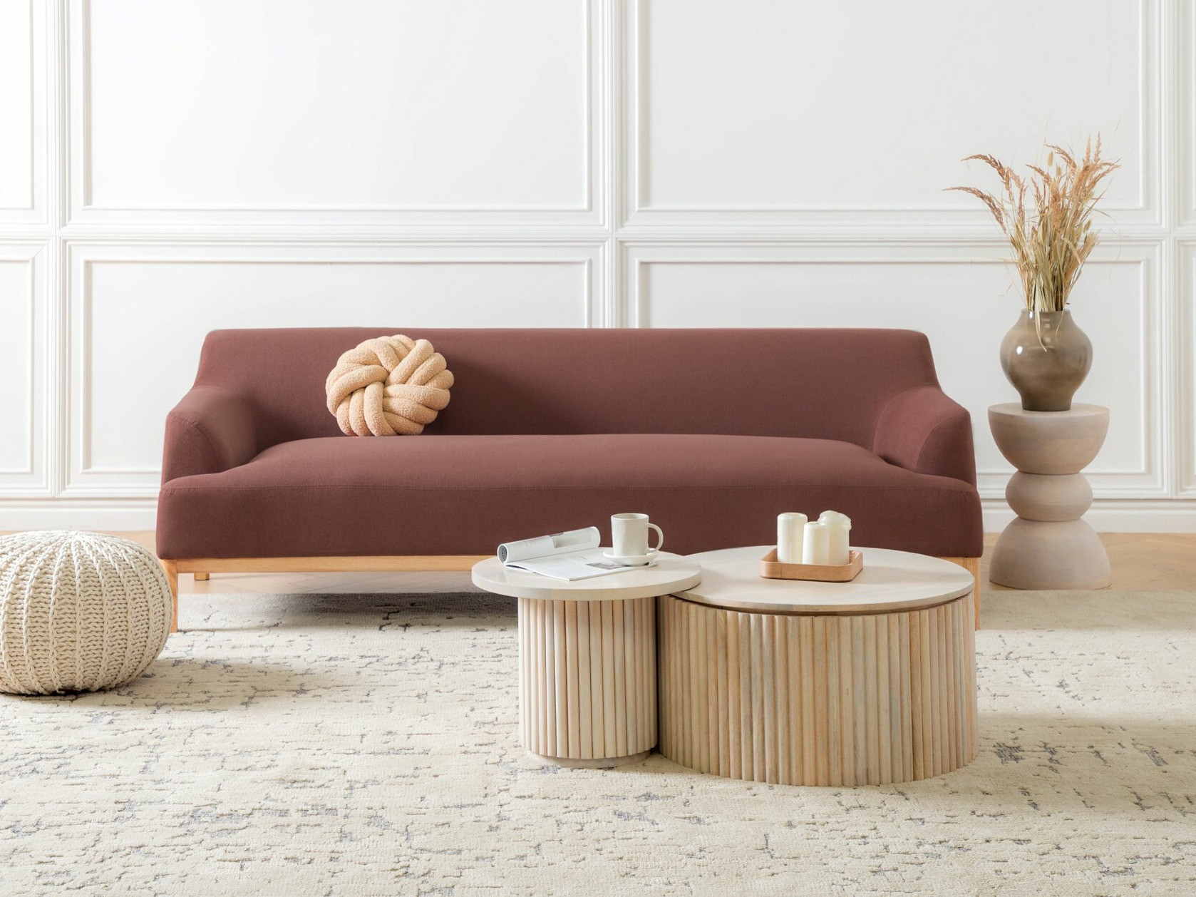 Sofa Berwyn 2228 (Dusty rožinė)