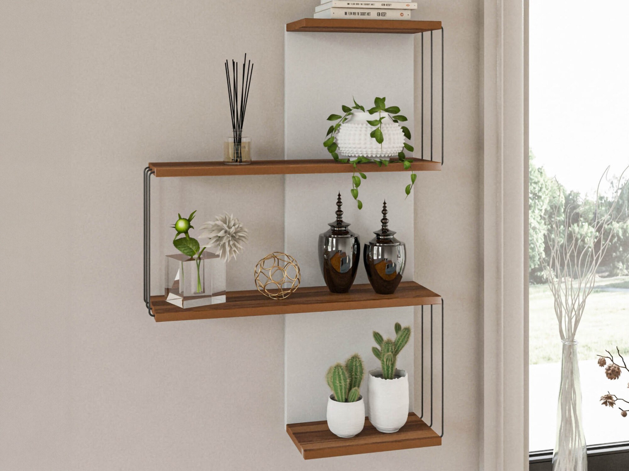 Pakabinama lentyna Kailua 406 (Ruda + Balta)