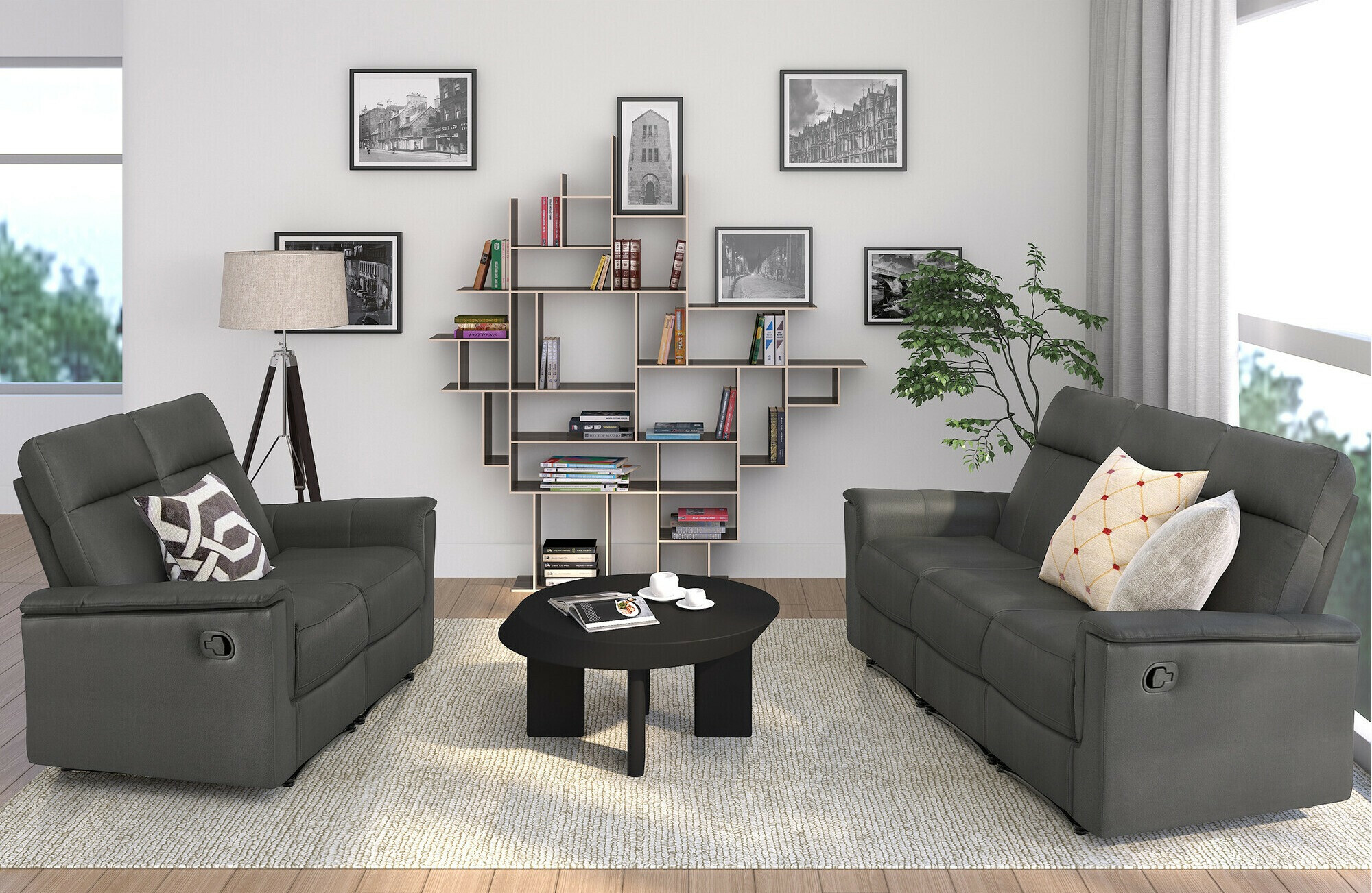 Sofa reglaineris Fivmelu 101 (Pilka)