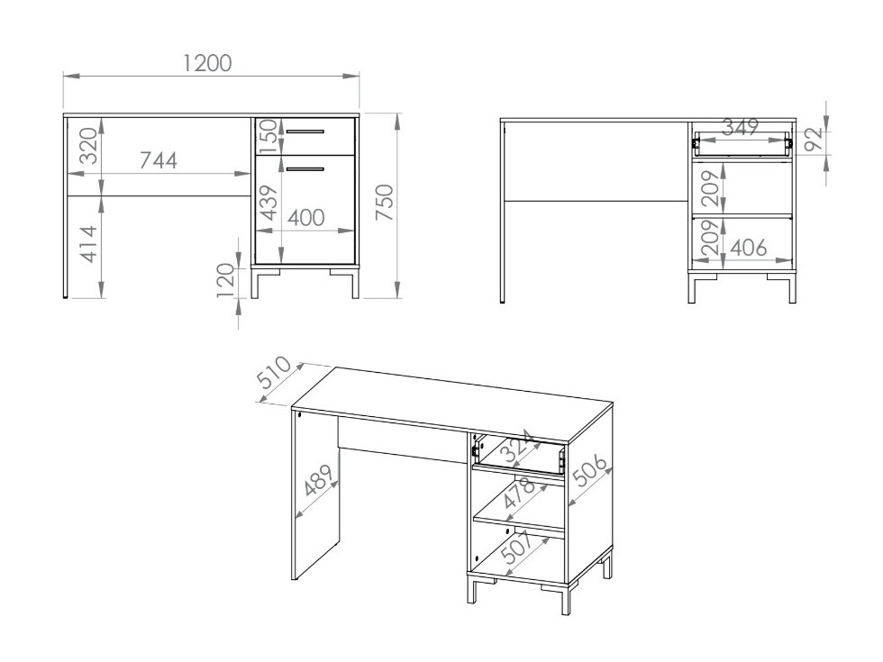 Darbo stalas Larnolo 134