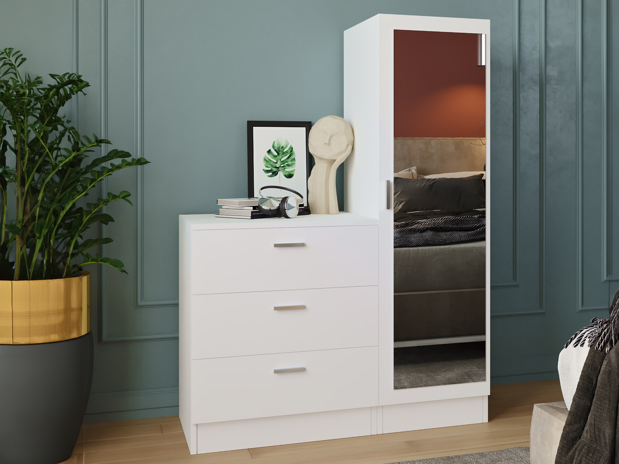 Prieškambario komplektas Kailua 558 (Balta)