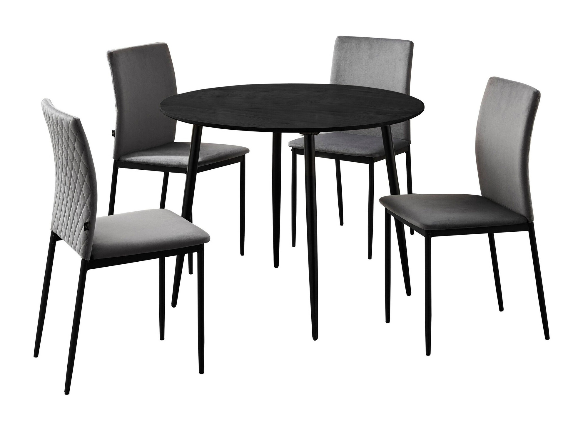 Valgomojo komplektas Denton 1376 (Antracitas)