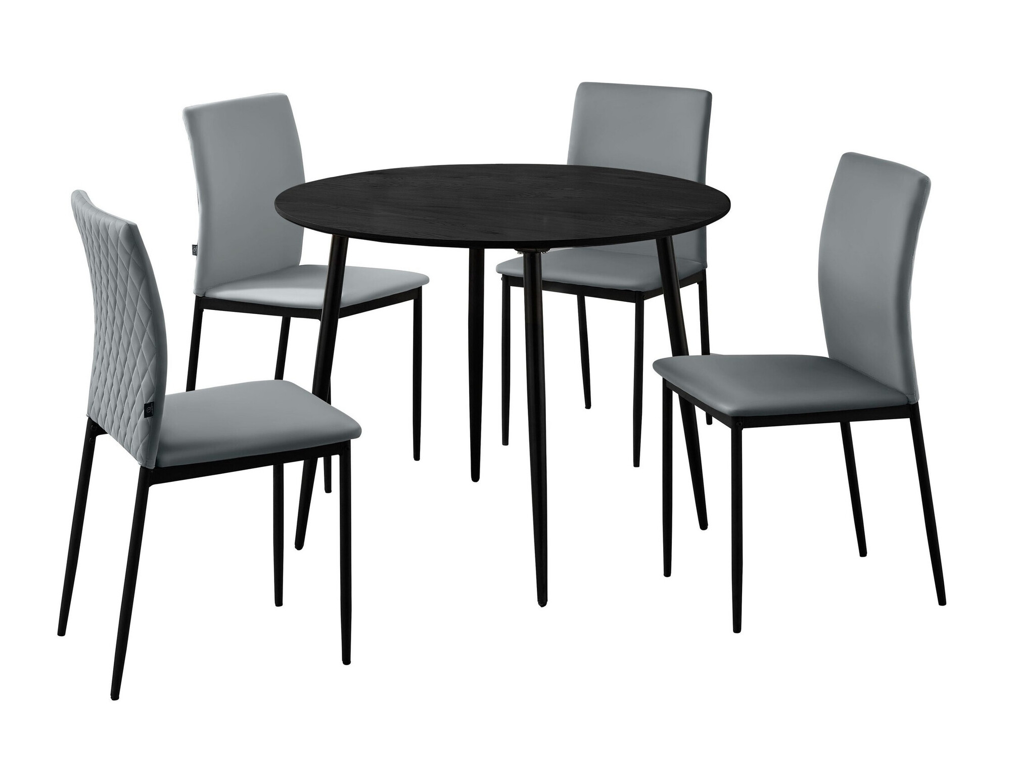 Valgomojo komplektas Denton 1376 (Šviesi pilka)