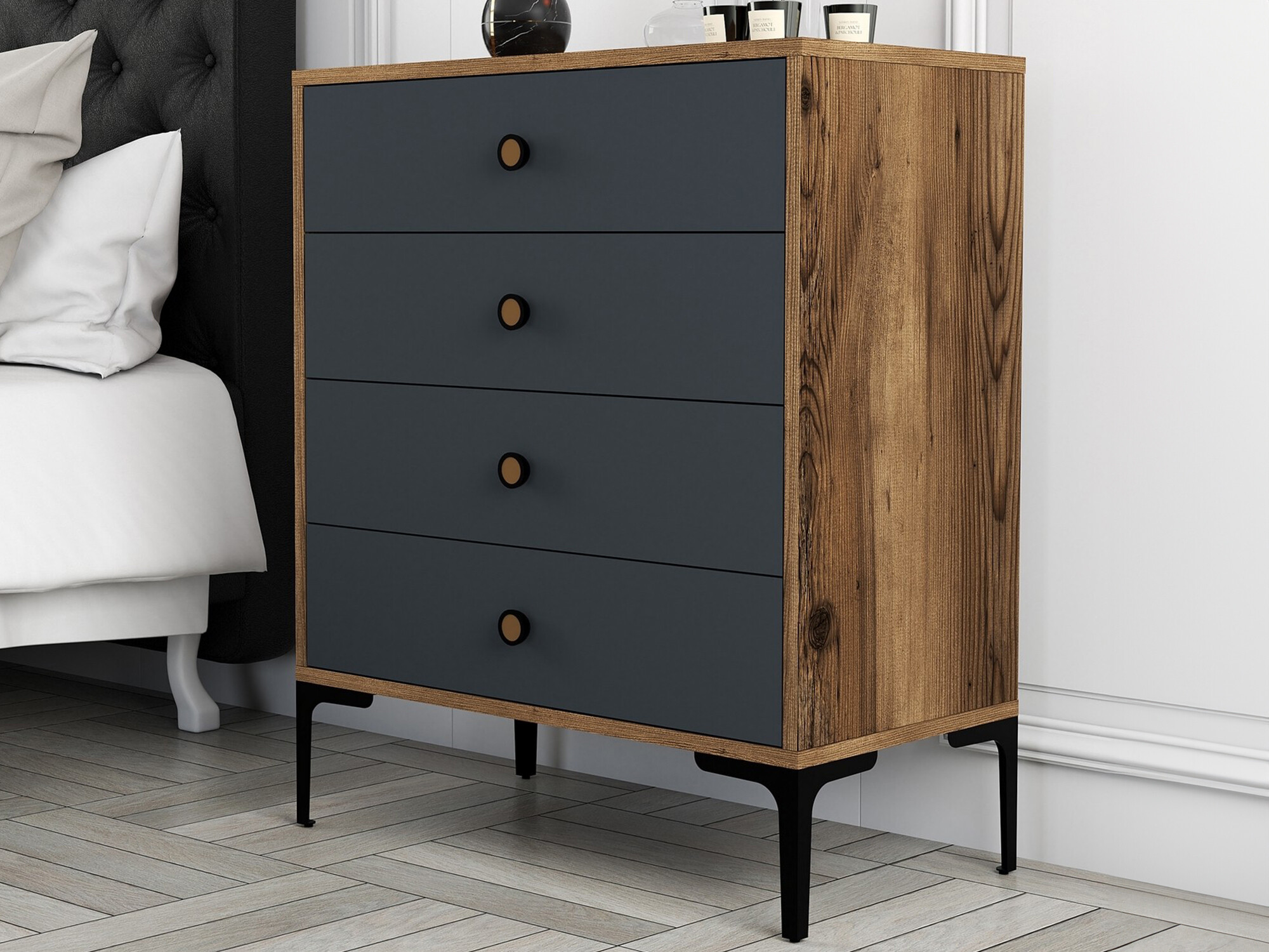 Komoda Kailua 771 (Graikinis riešutas + Anhtracite)