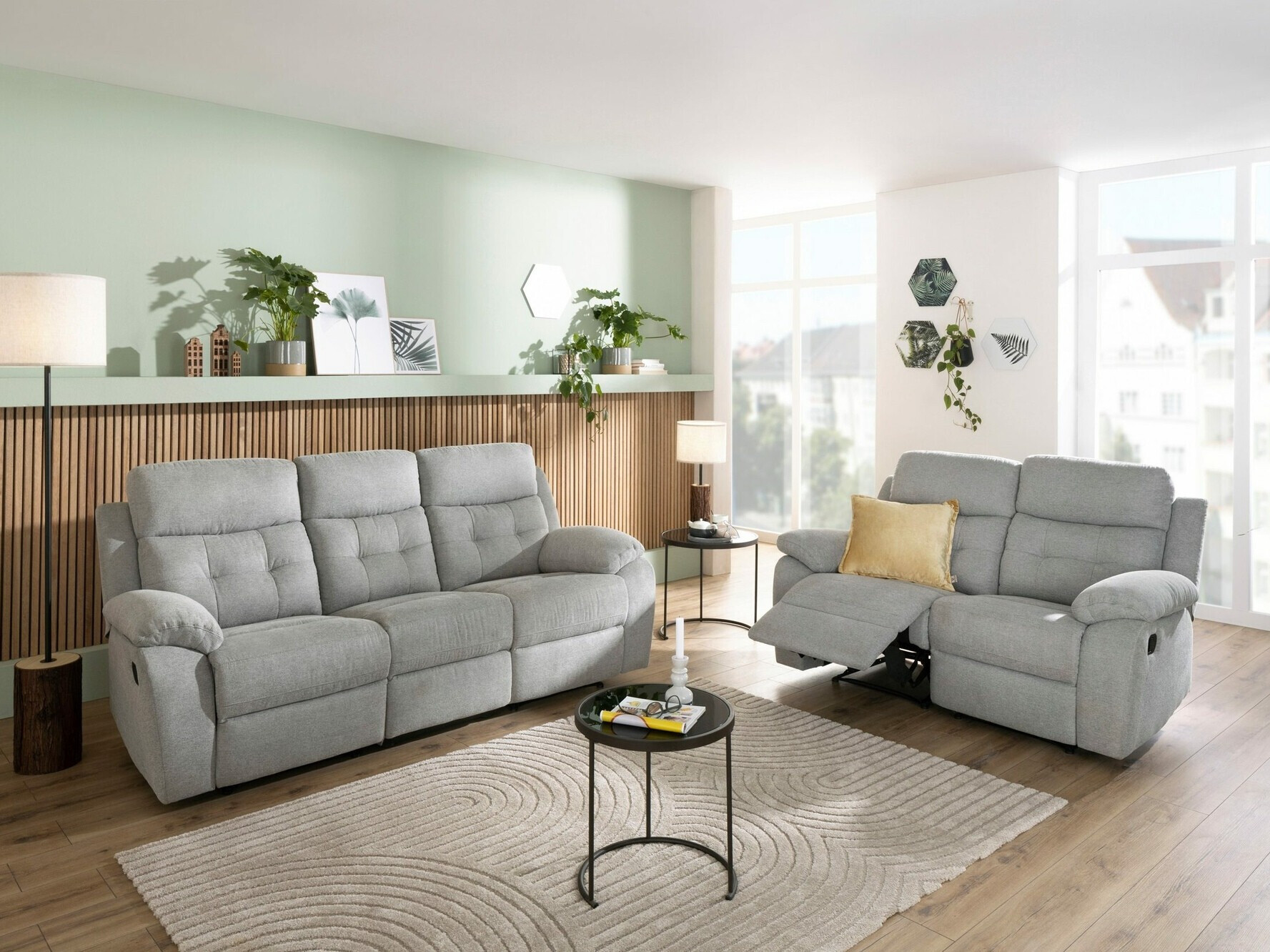 Sofa reglaineris Denton 1480 (Šviesi pilka)