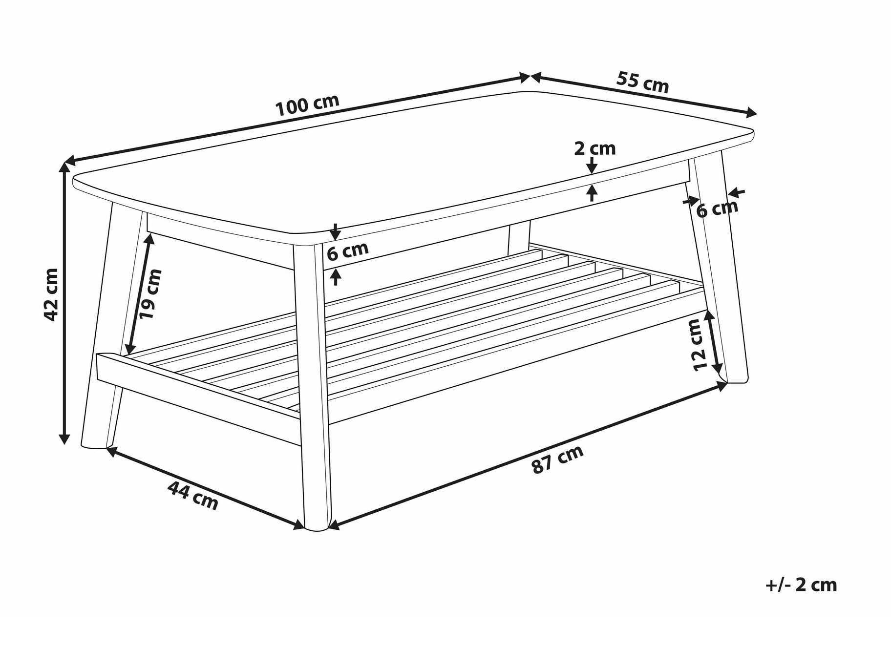 Žurnalinis staliukas Berwyn 2260