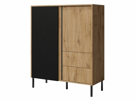 Komoda Lumiri 100 (Ąžuolas + Juoda)