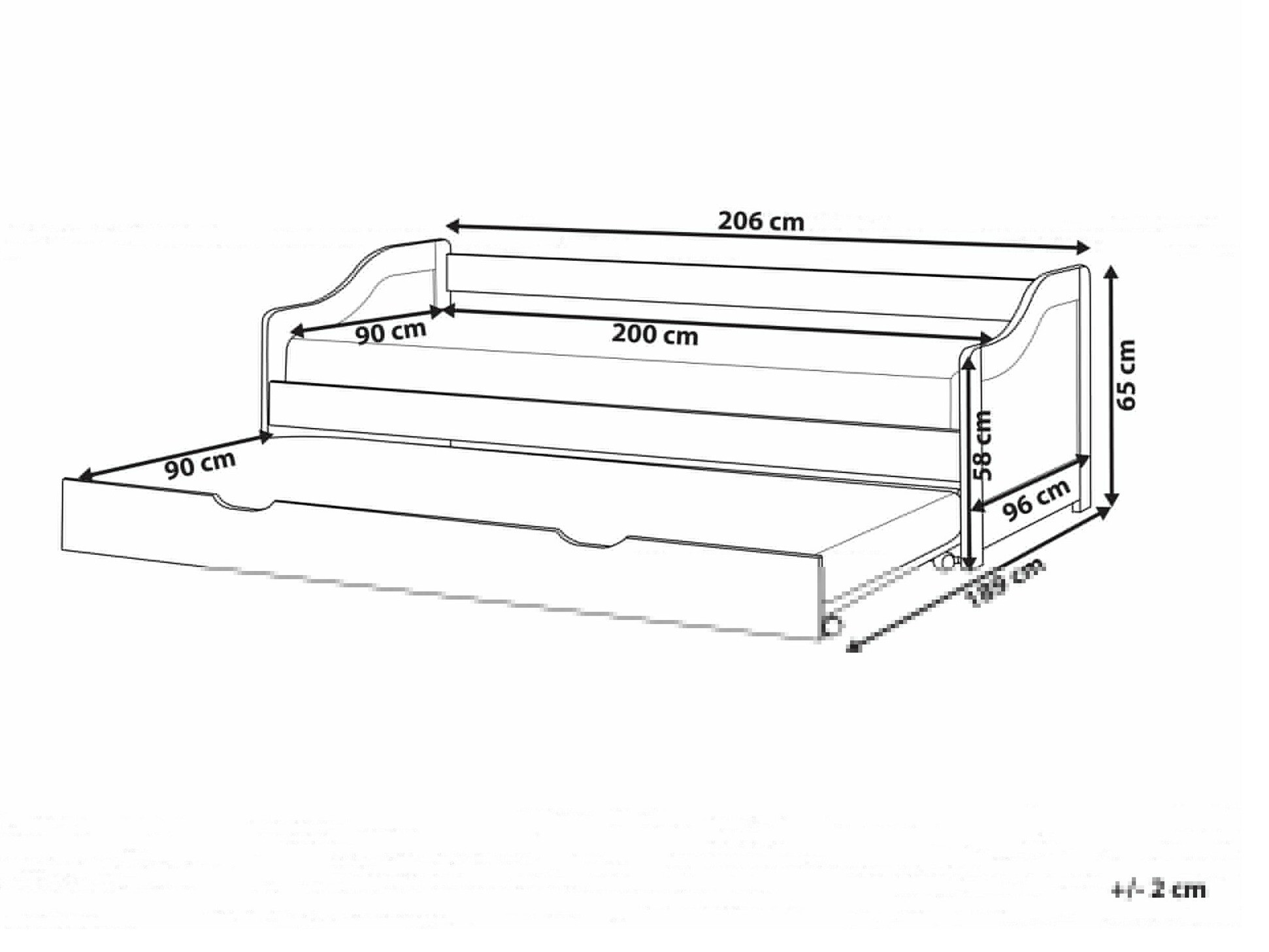 Lova Berwyn 2269 (Šviesus medis)