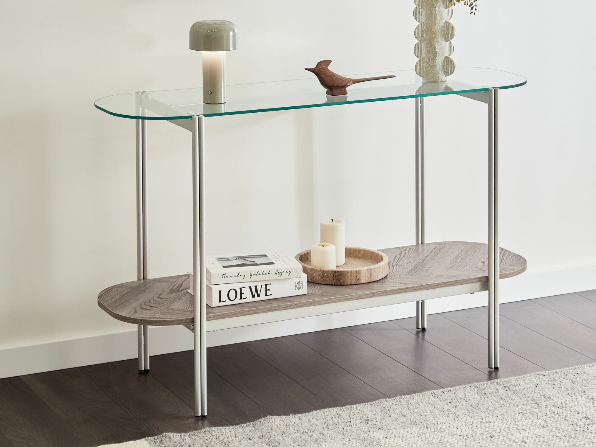 Konsolė Berwyn 2278 (Sidabrinė + Šviesus medis)