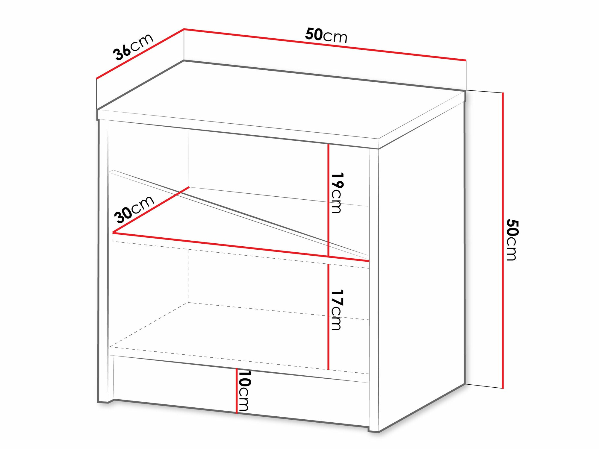 Naktinis staliukas Tenreme 105 (Smėlinė + Ąžuolas)