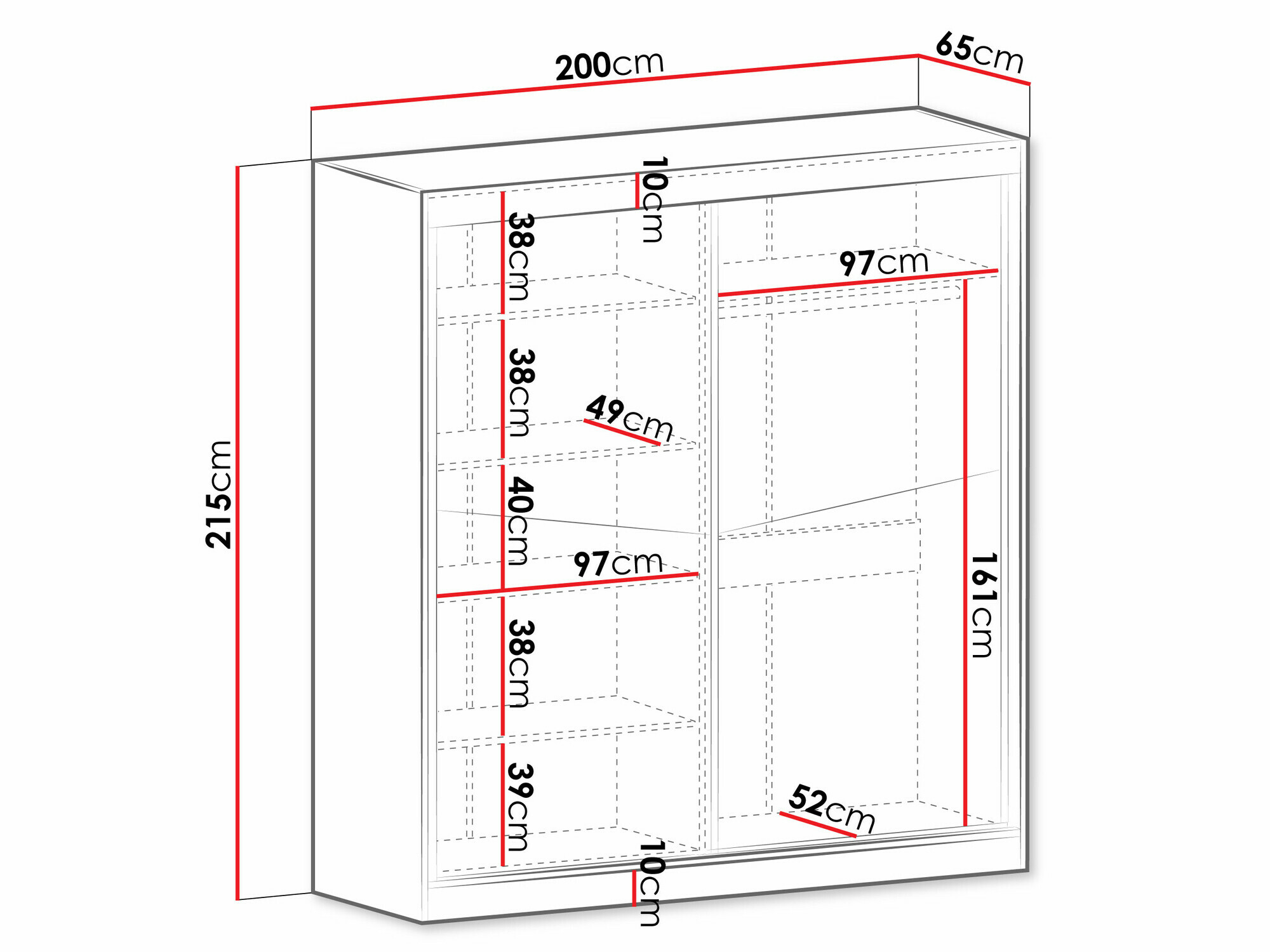 Spinta Tenreme 100 (Ąžuolas + Juoda)