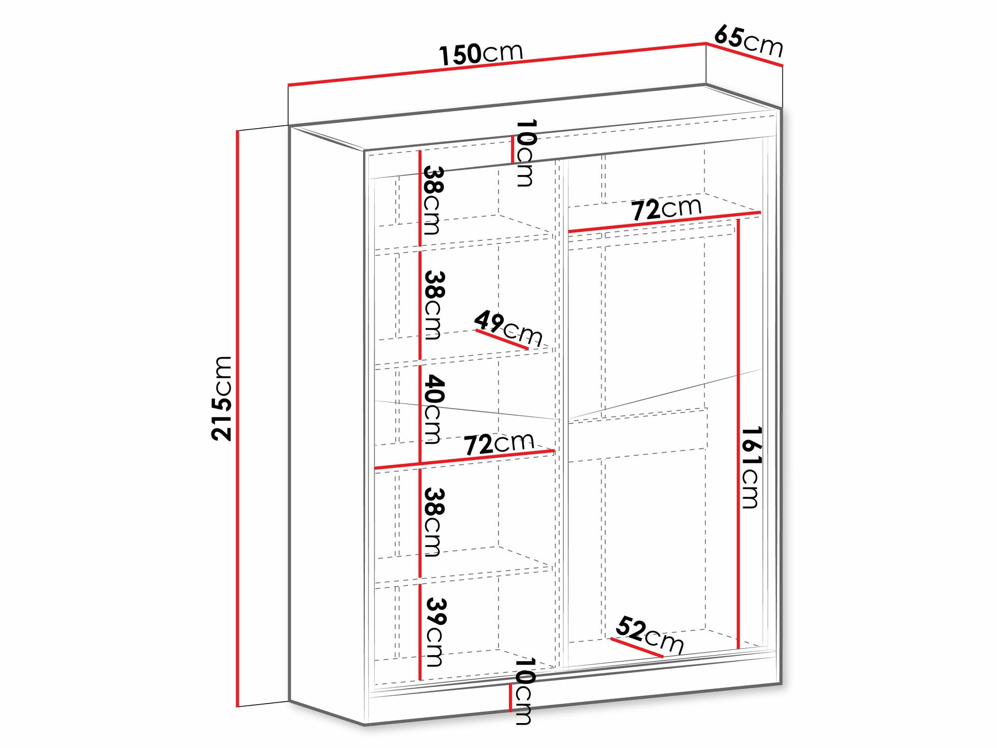 Spinta Tenreme 101 (Ąžuolas + Juoda)