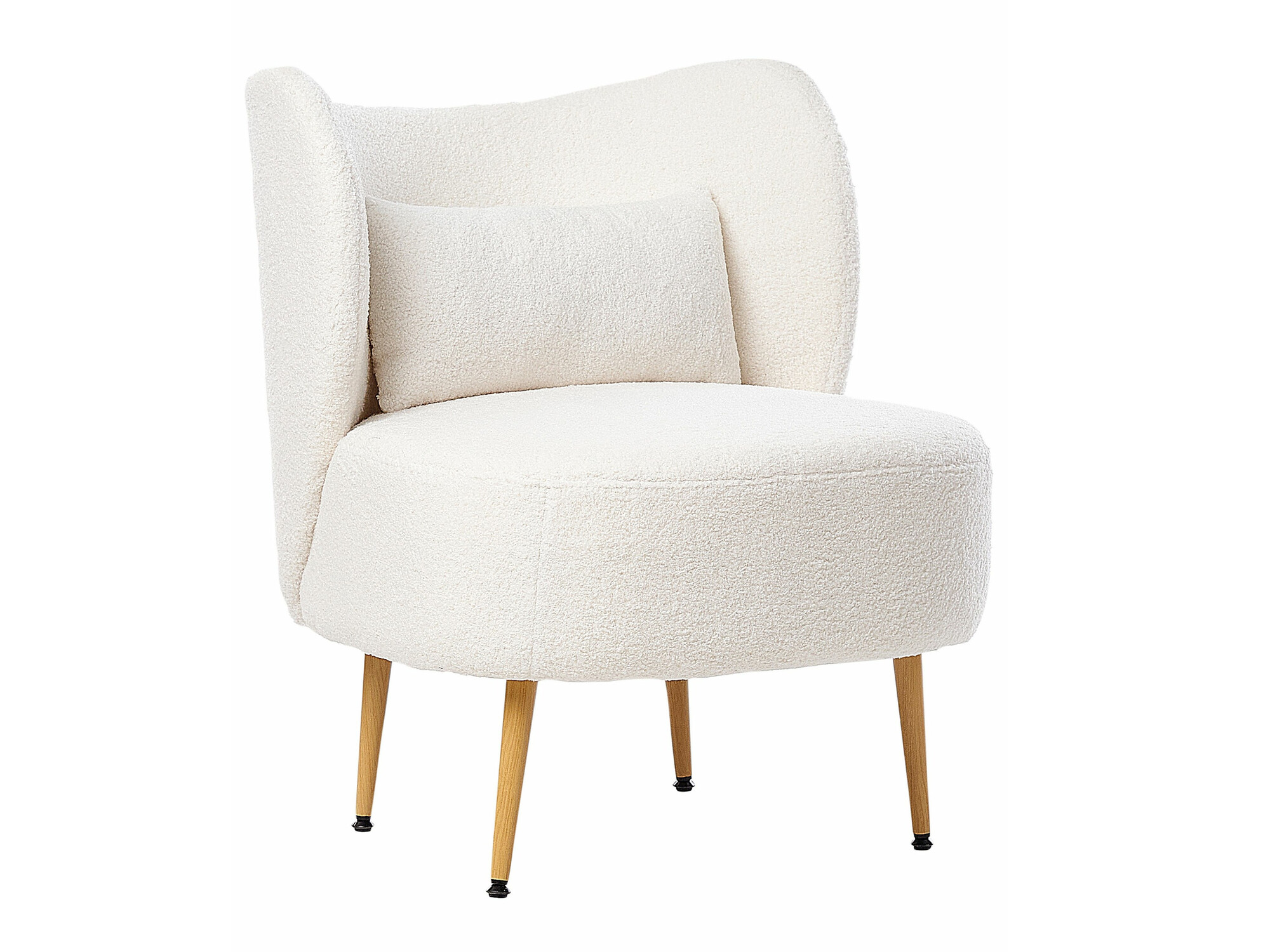 Fotelis Berwyn 570 (Kreminė + Šviesus medis)