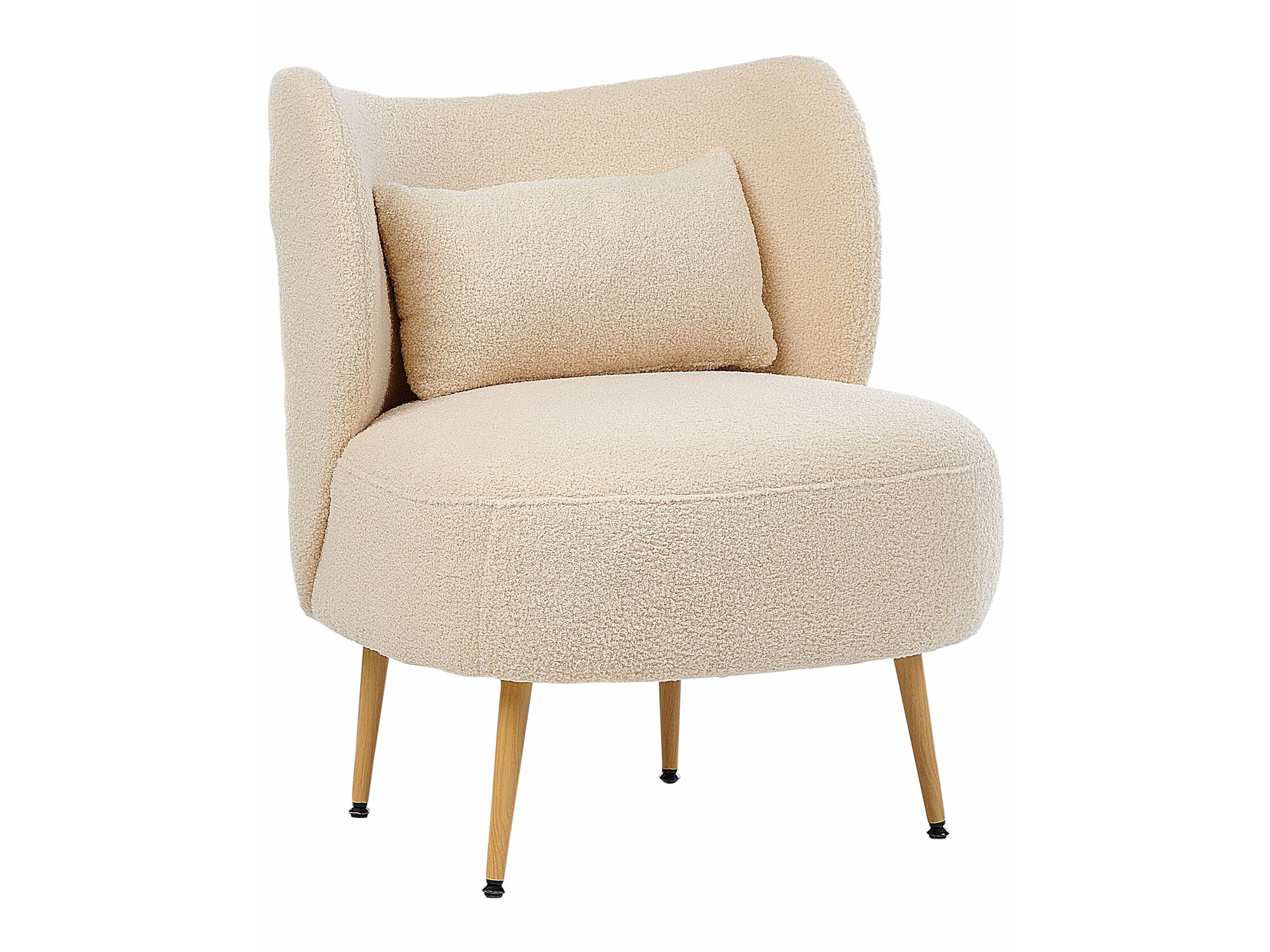 Fotelis Berwyn 570 (Smėlinė + Šviesus medis)