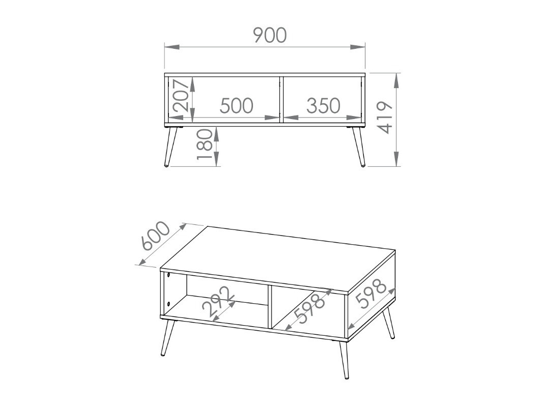 Žurnalinis staliukas Veslomi 107