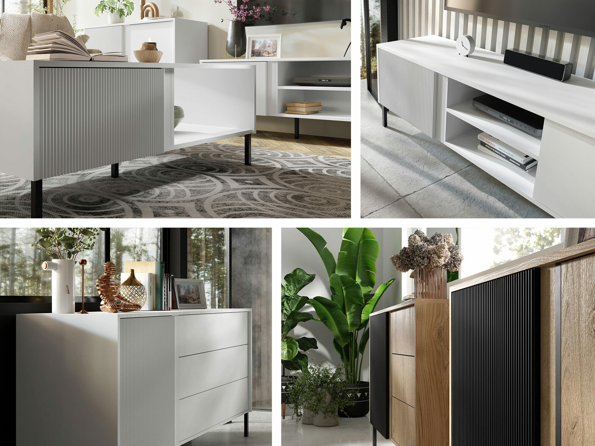 Komoda Lumiri 100 (Balta)