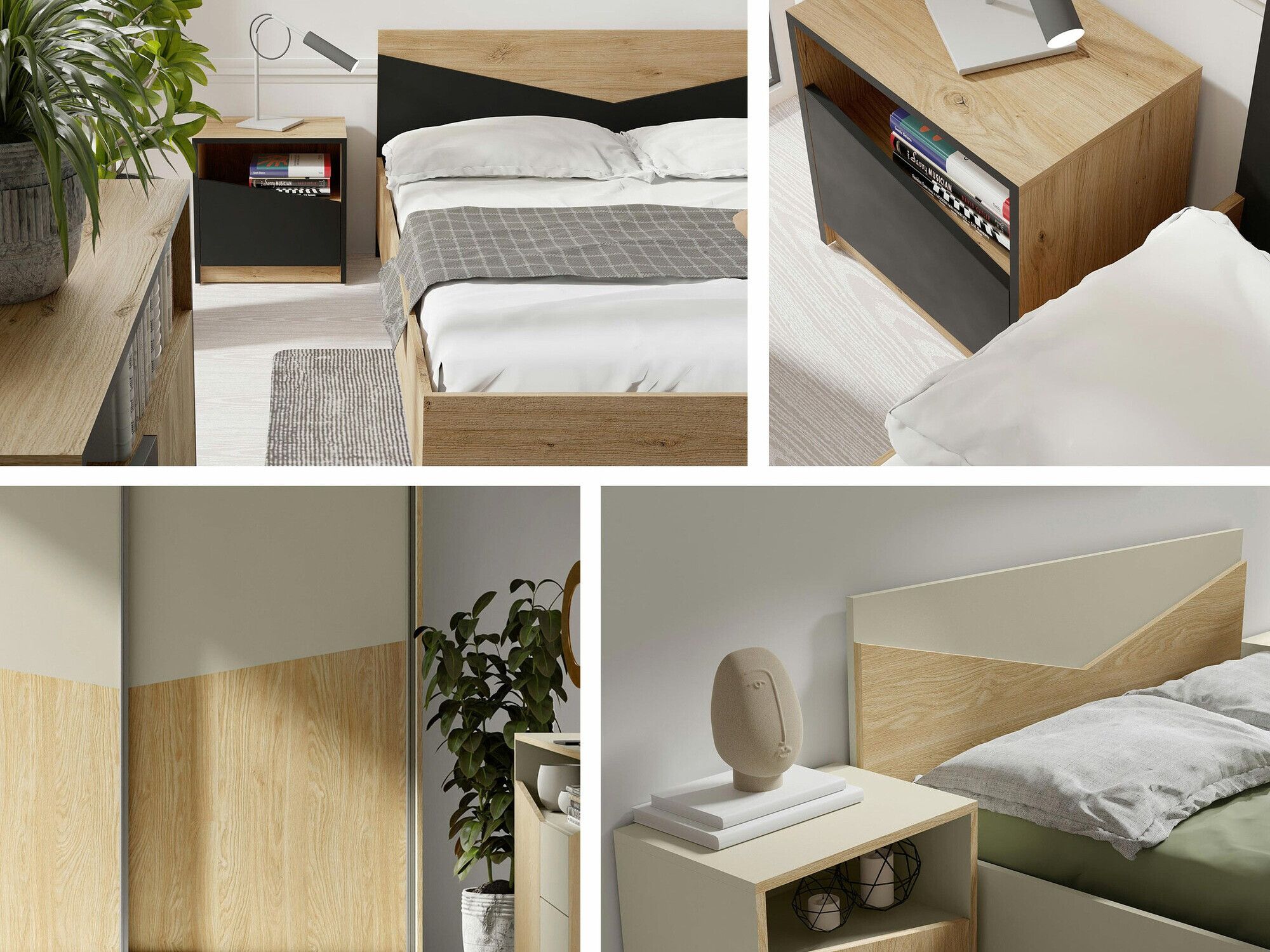 Spinta Tenreme 100 (Ąžuolas + Juoda)