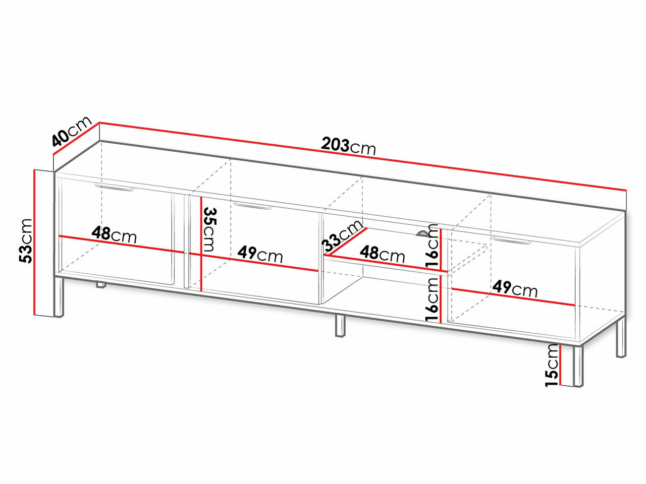 TV staliukas Velsoru 105