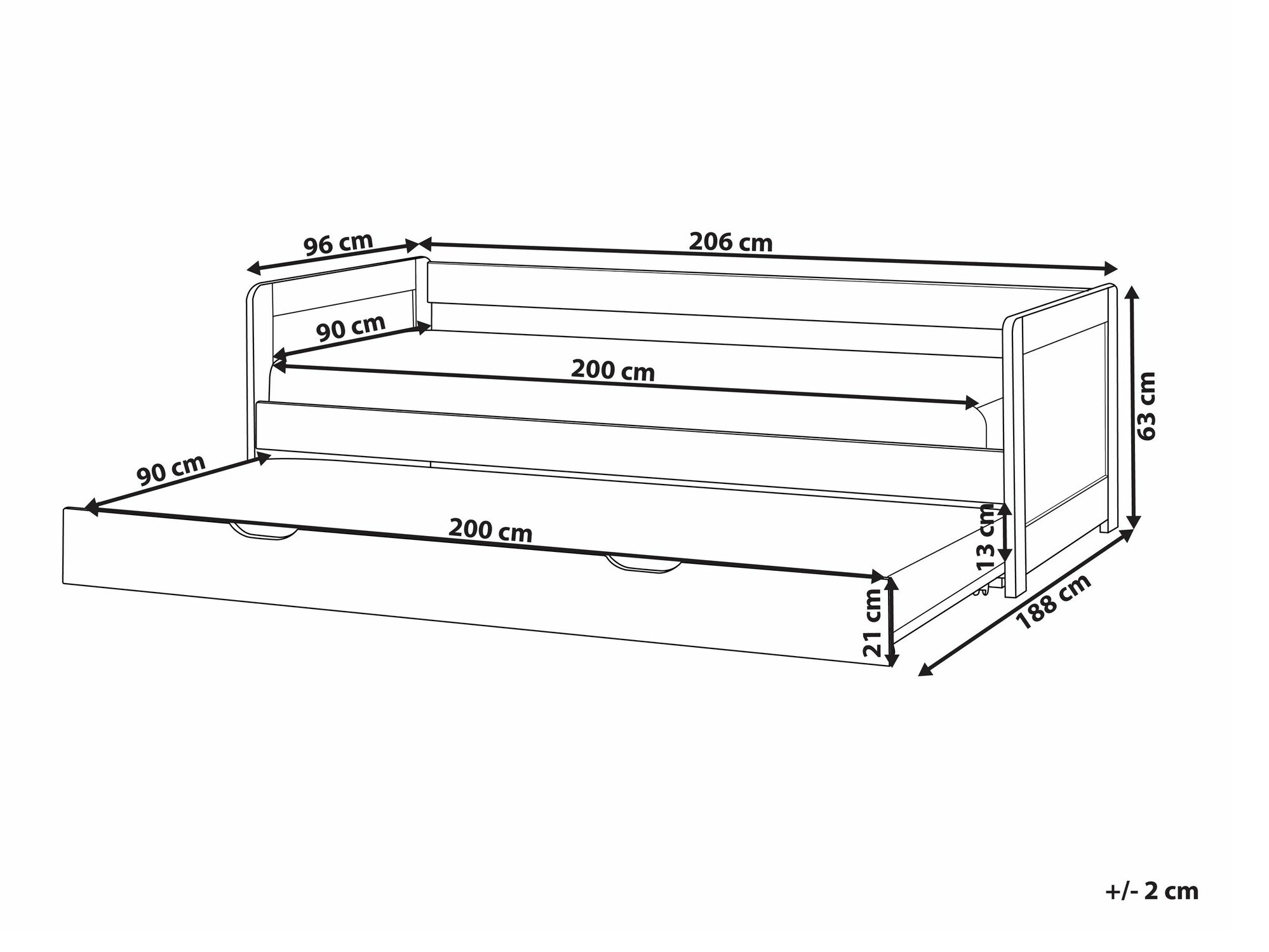 Lova Berwyn 2301 (Šviesus medis)