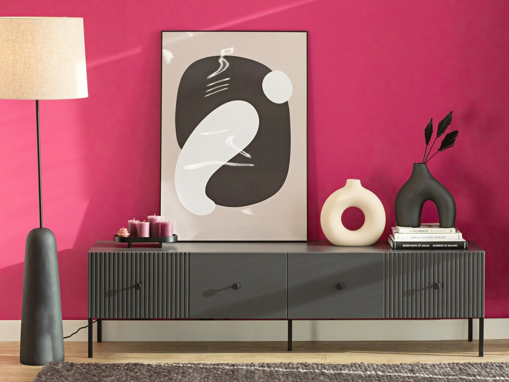 TV staliukas Etliva 105 (Antracitas)