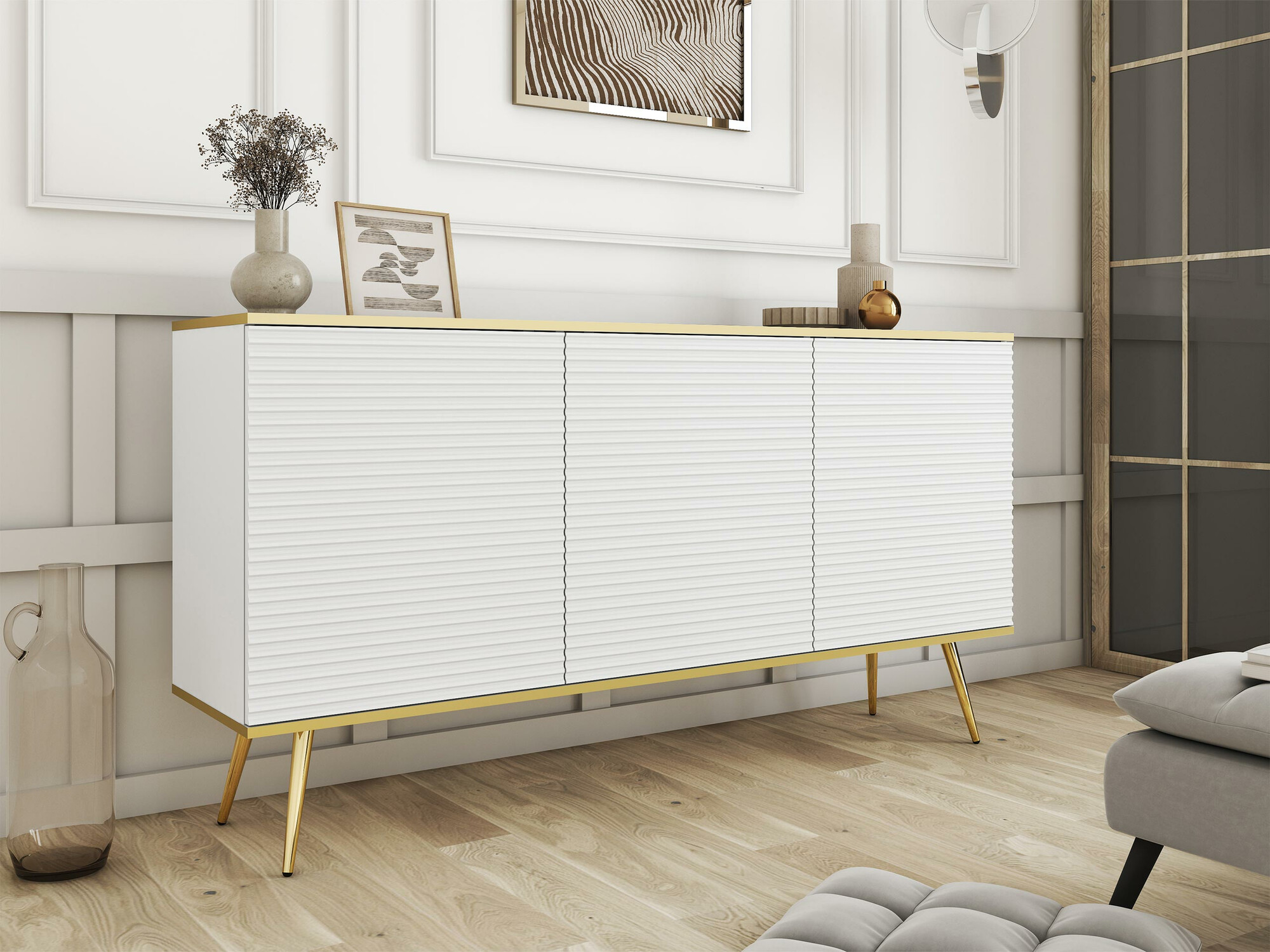 Spintelė Felduno 104 (Balta + Auksinė)