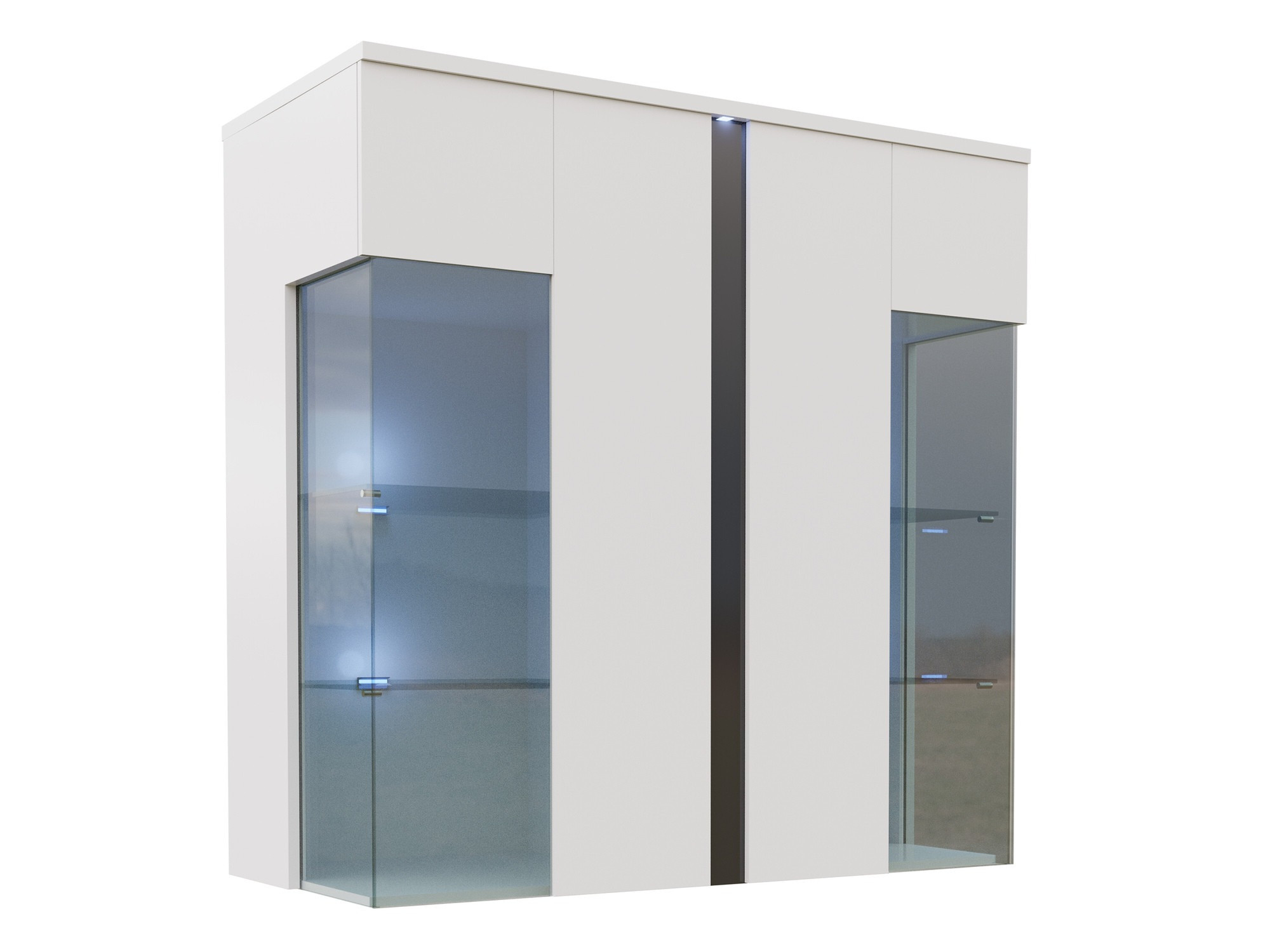 Spintelė Livseri 104 (Balta + Blizgi balta + Blizgi juoda)