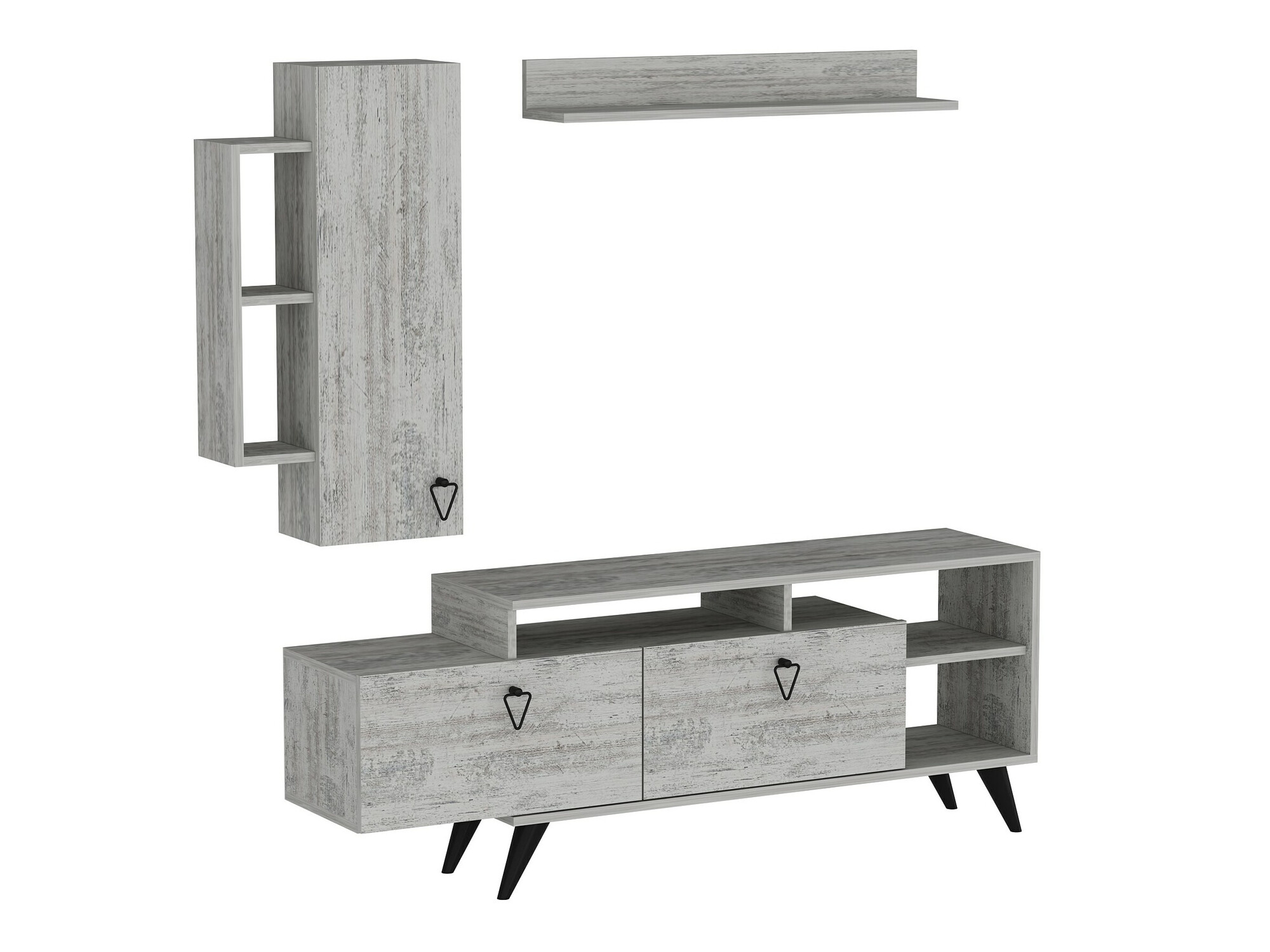 Svetainės komplektas Kailua 2294 (Pilka)