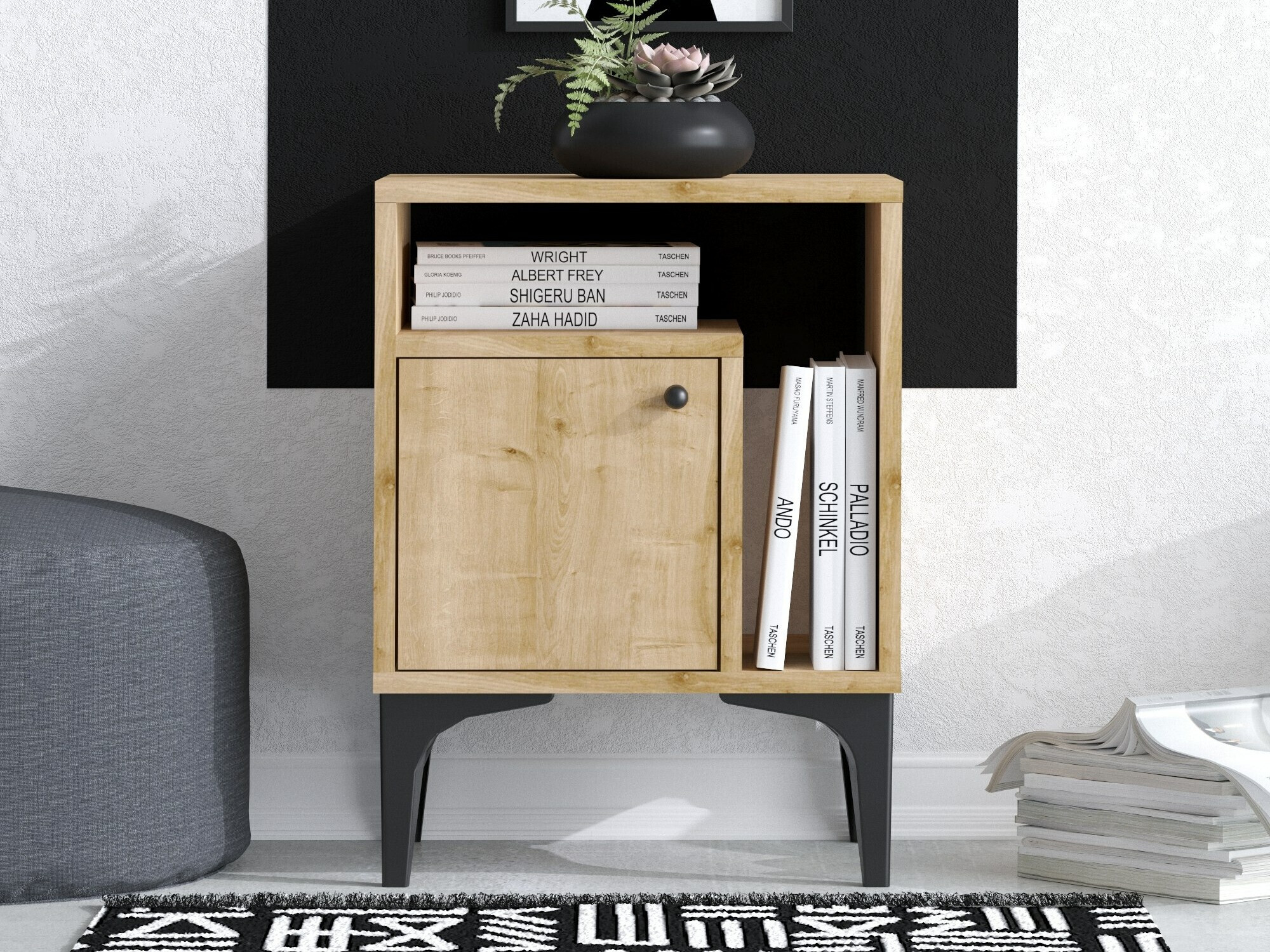 Naktinis staliukas Sonliro 136 (Ąžuolas)