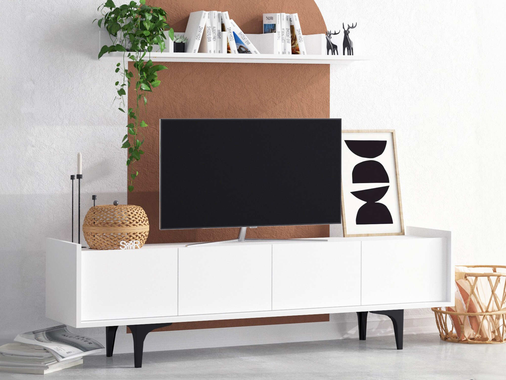 Svetainės komplektas Sonliro 134 (Balta)