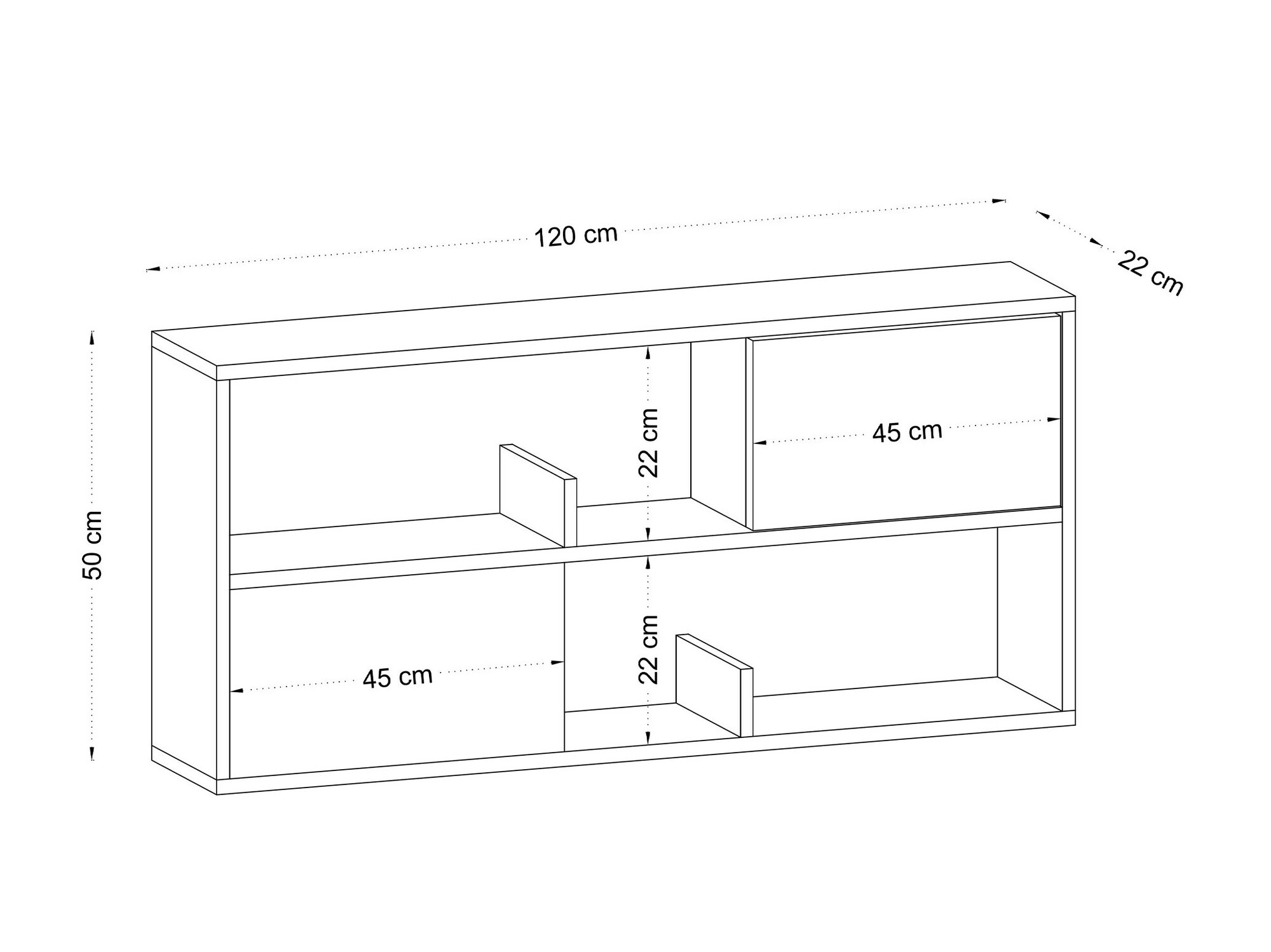 Pakabinama lentyna Sonliro 147 (Ąžuolas)