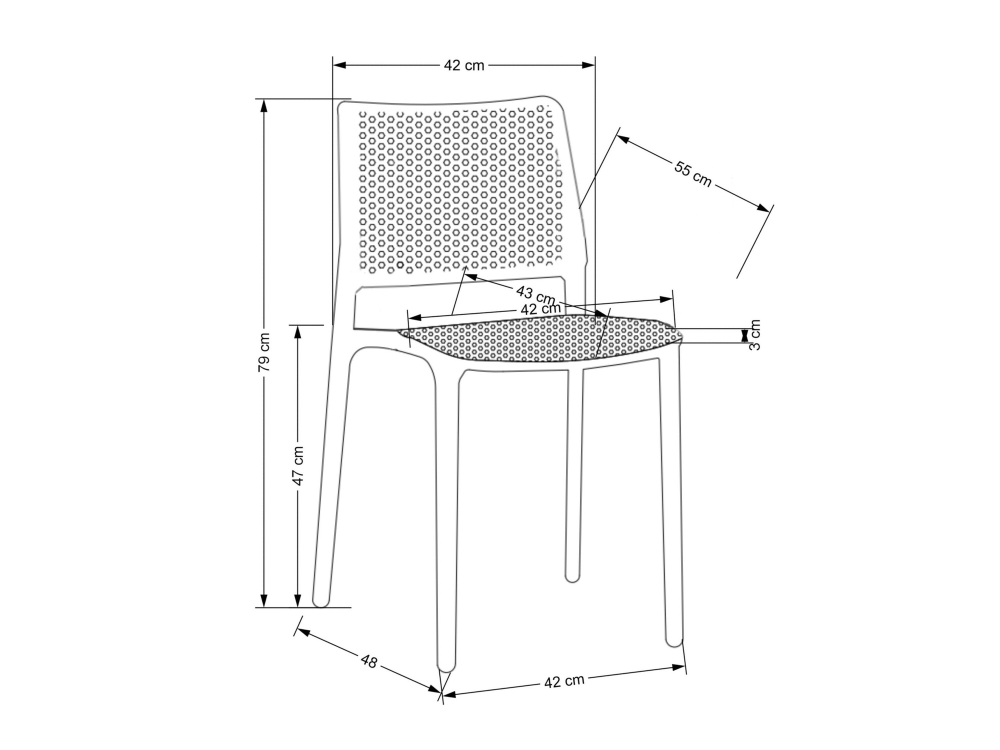 Kėdė Houston 1648 (Juoda)